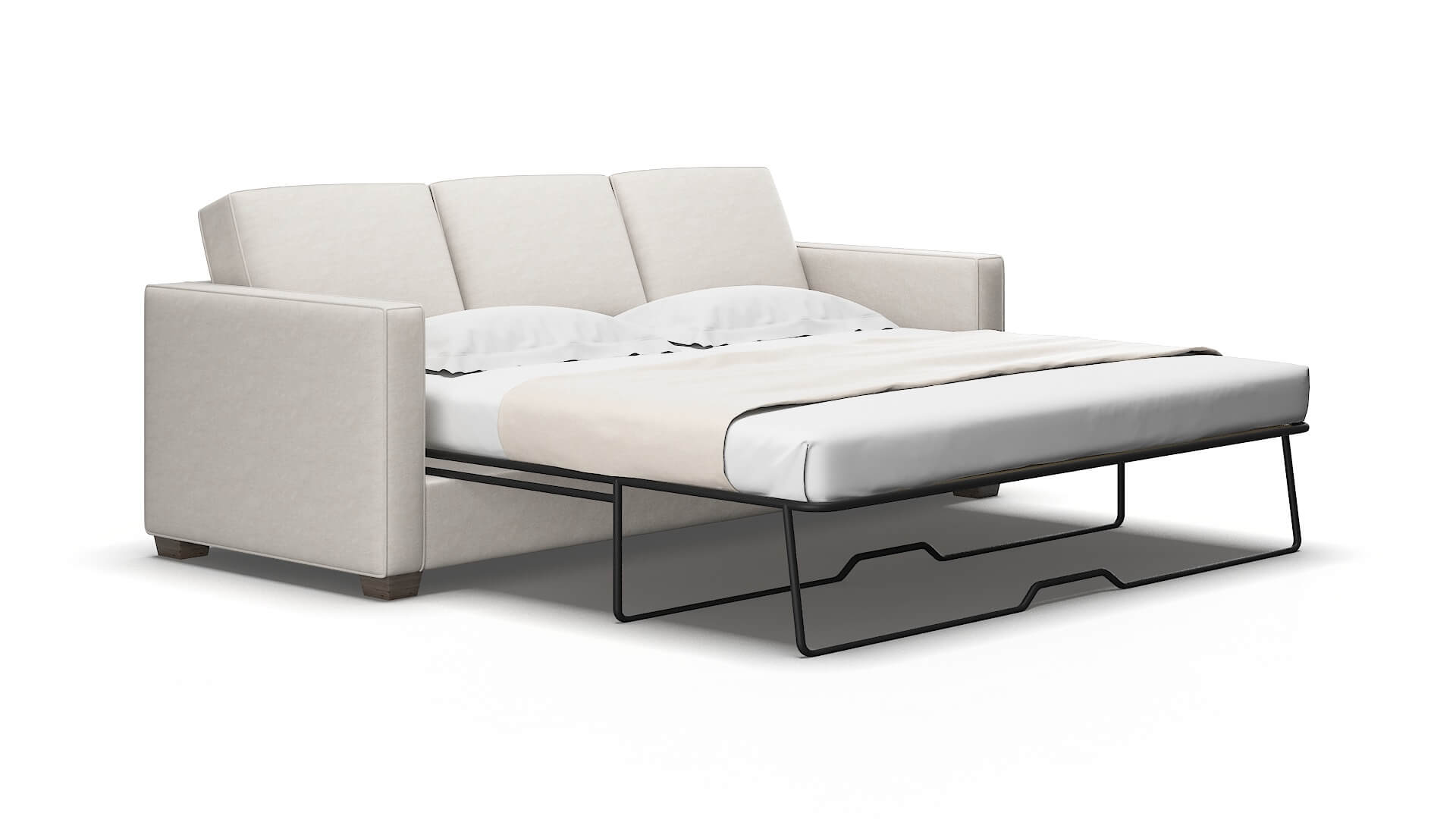 Calgary Noble grey Sofa sleeper Espresso Legs  2