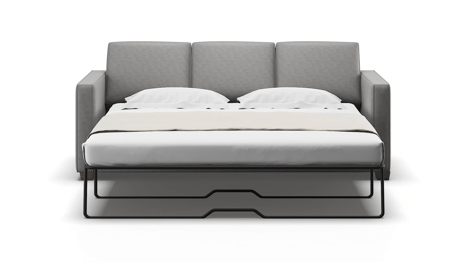 Calgary Noble Smoke Sofa Sleeper Espresso legs 1