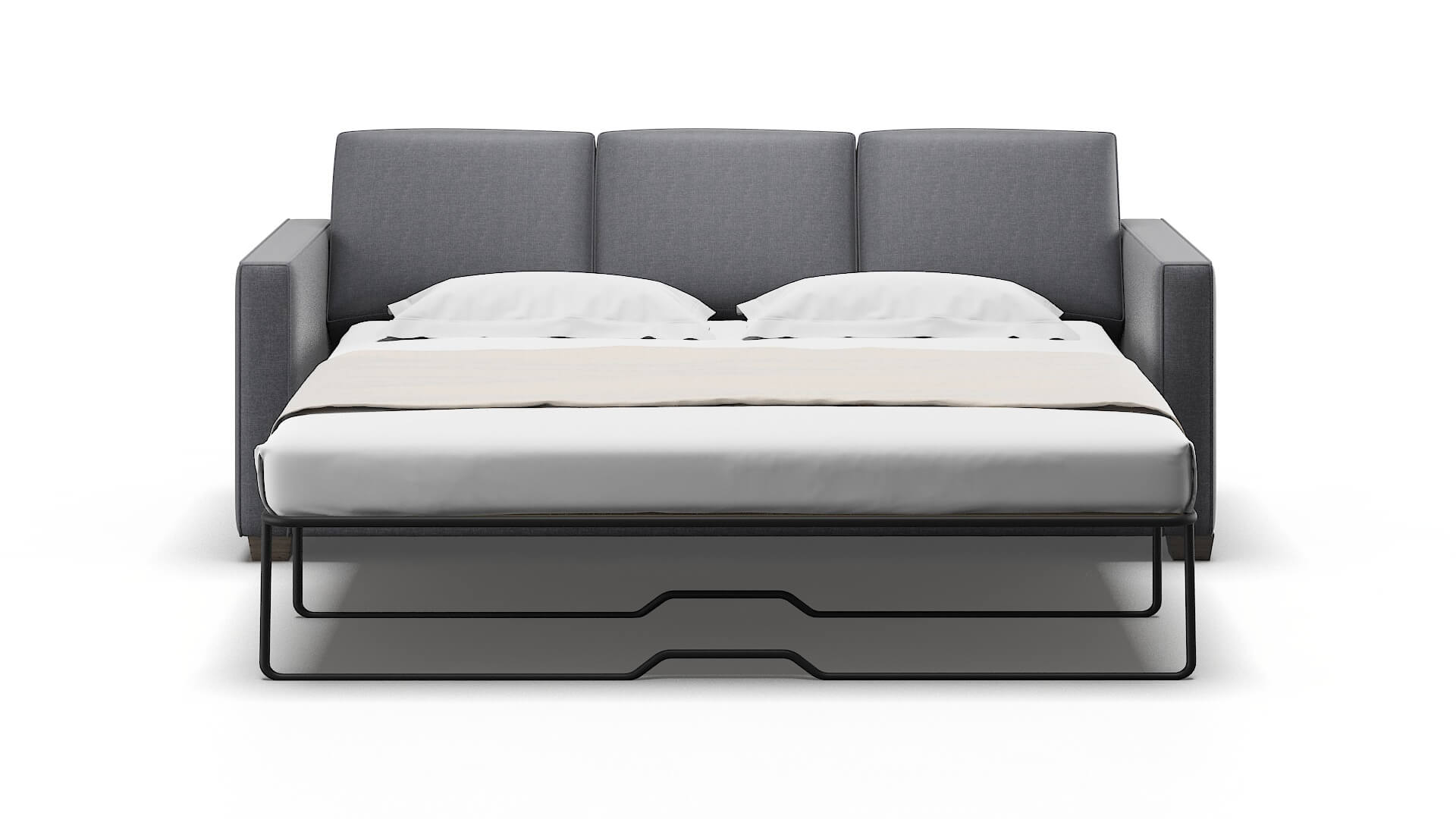 Calgary Notion Graphite Sofa Sleeper Espresso legs 1