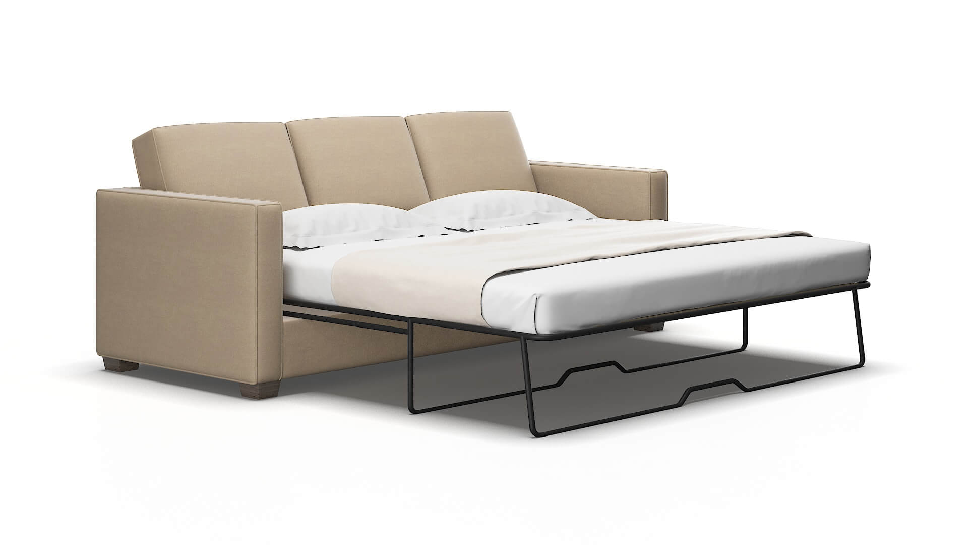 Calgary Oakley taupe Sofa sleeper Espresso Legs  2