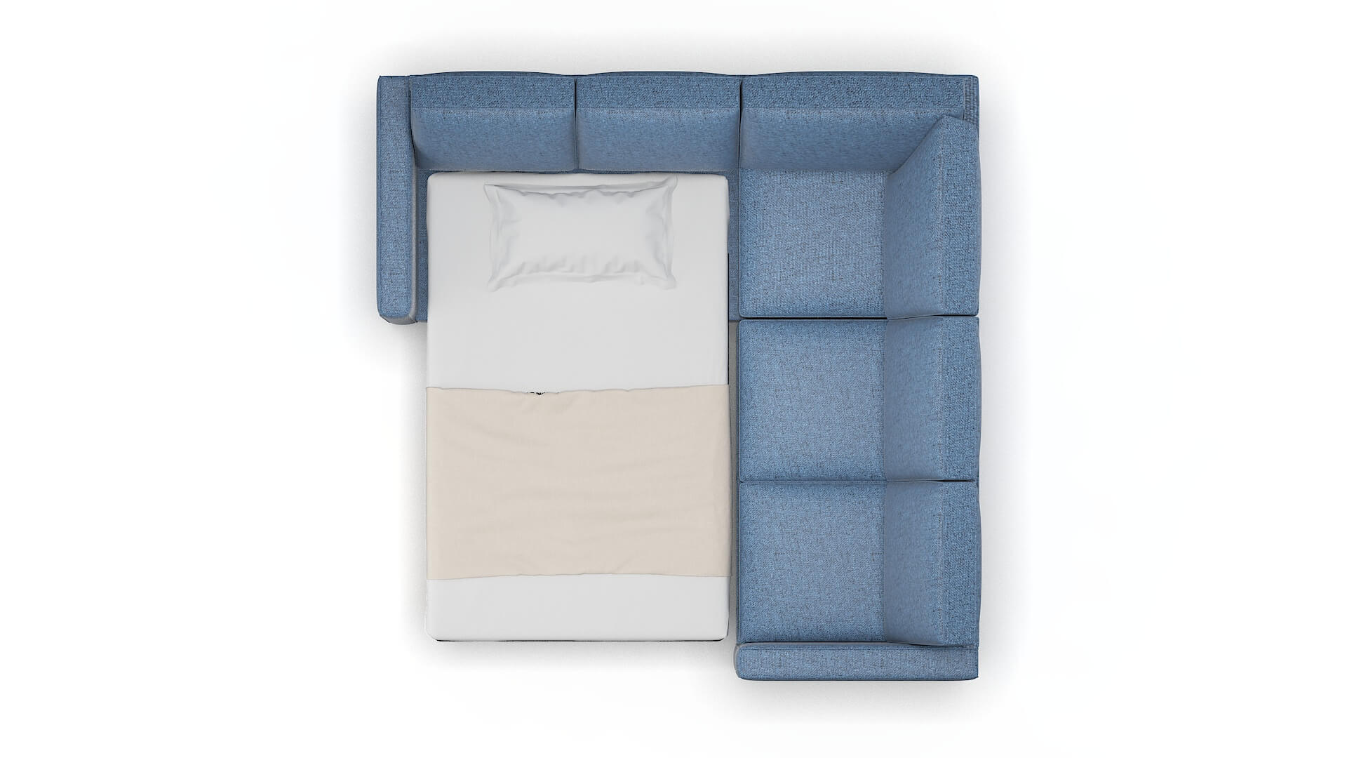 Calgary Oceanside Marine Sectional Sleeper Espresso legs 3