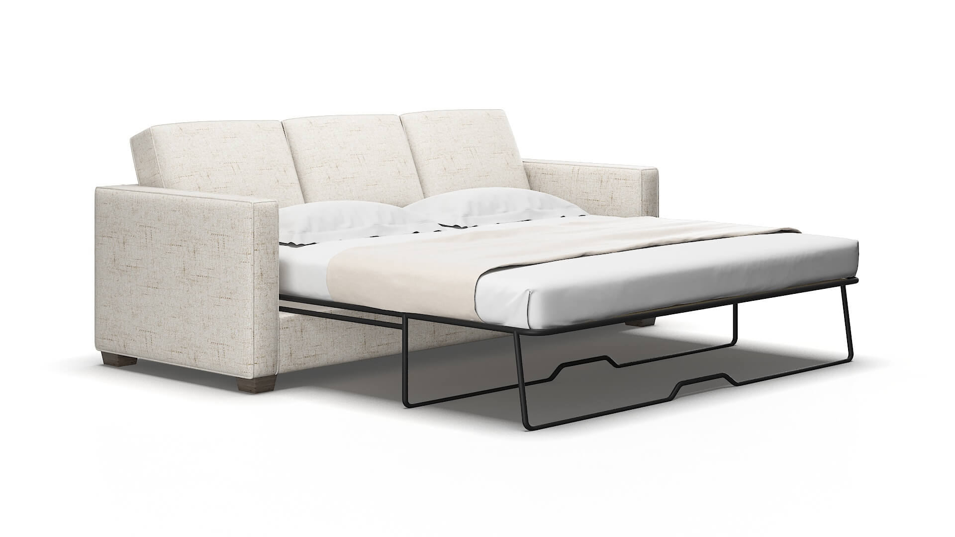 Calgary Oceanside natural Sofa sleeper Espresso Legs  2