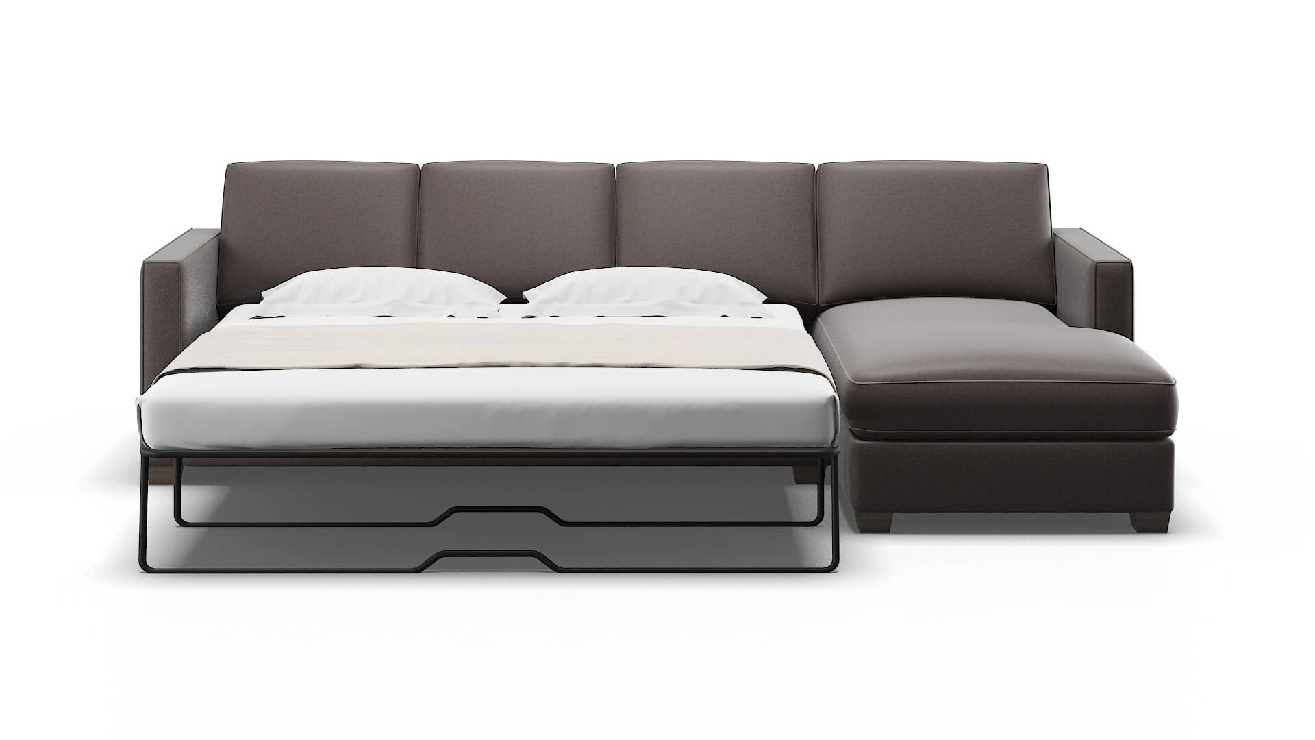 Calgary Oscar Chocolate Panel Sleeper Espresso legs 1