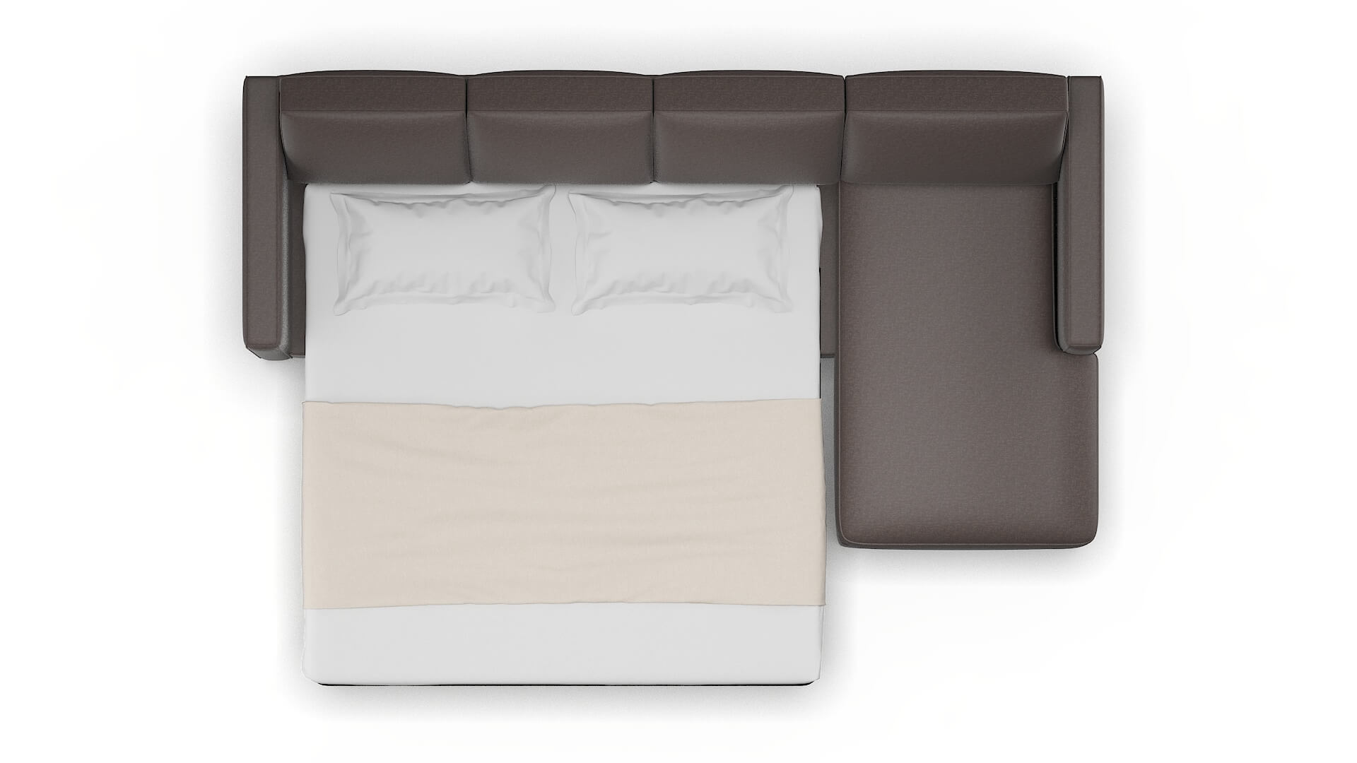 Calgary Oscar Chocolate Panel Sleeper Espresso legs 3