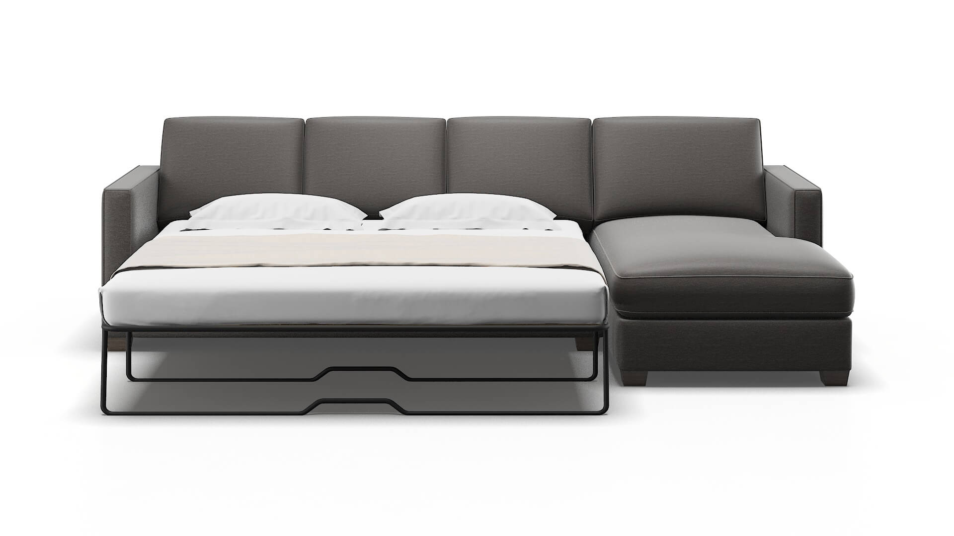 Calgary Oscar Grey Panel Sleeper Espresso legs 1