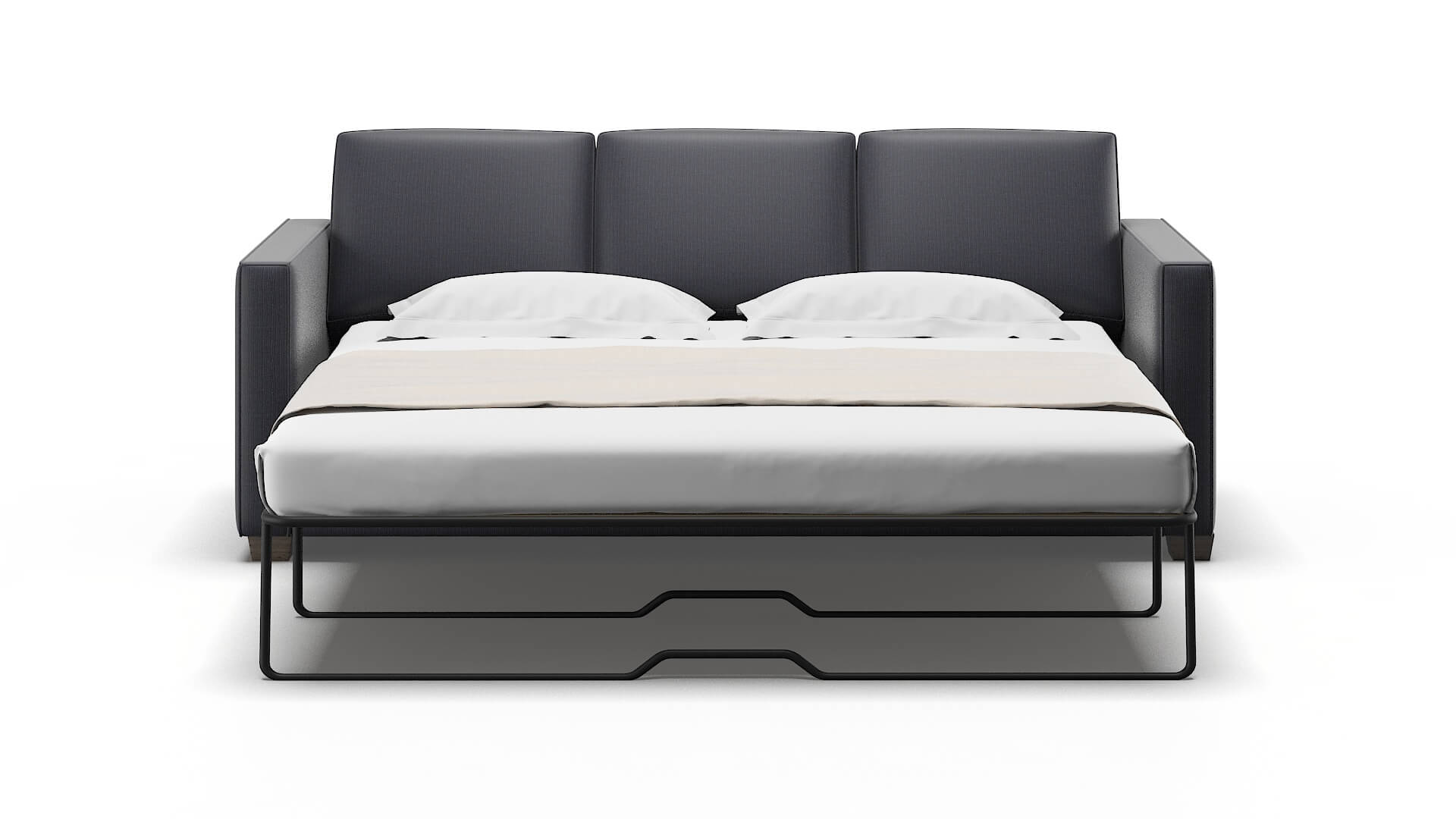 Calgary Parker Midnight Sofa Sleeper Espresso legs 1