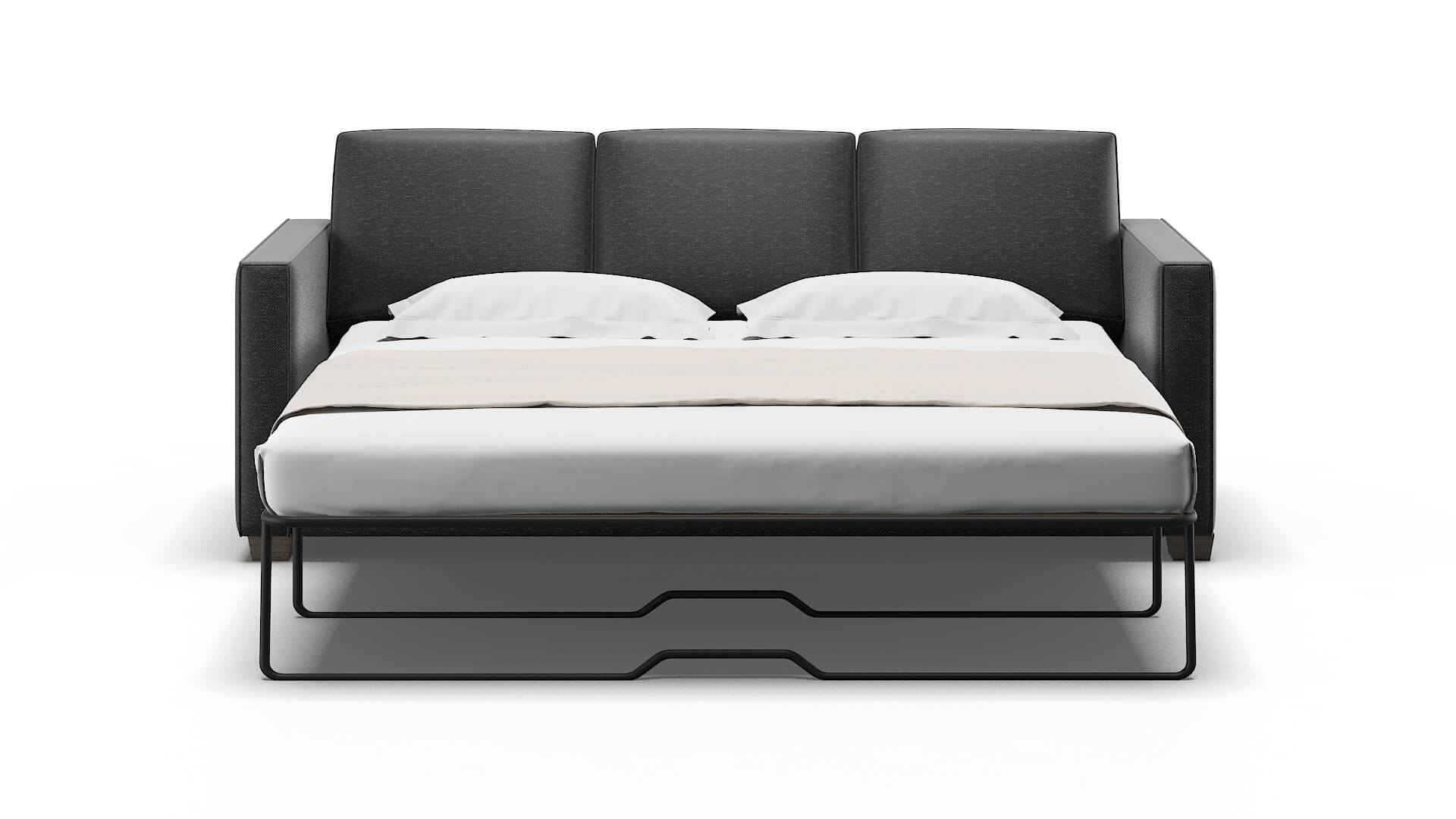 Calgary Phoenix Charcoal Sofa Sleeper Espresso legs 1