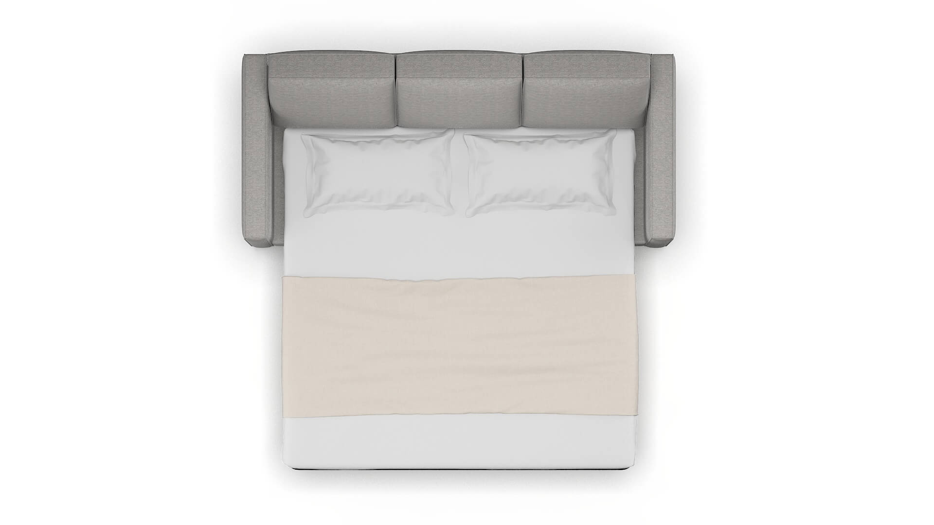 Calgary Phoenix Smoke Sofa Sleeper Espresso legs 3