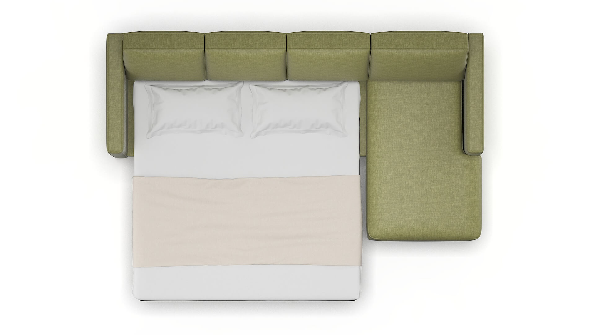 Calgary Portland Basil Panel Sleeper Espresso legs 3