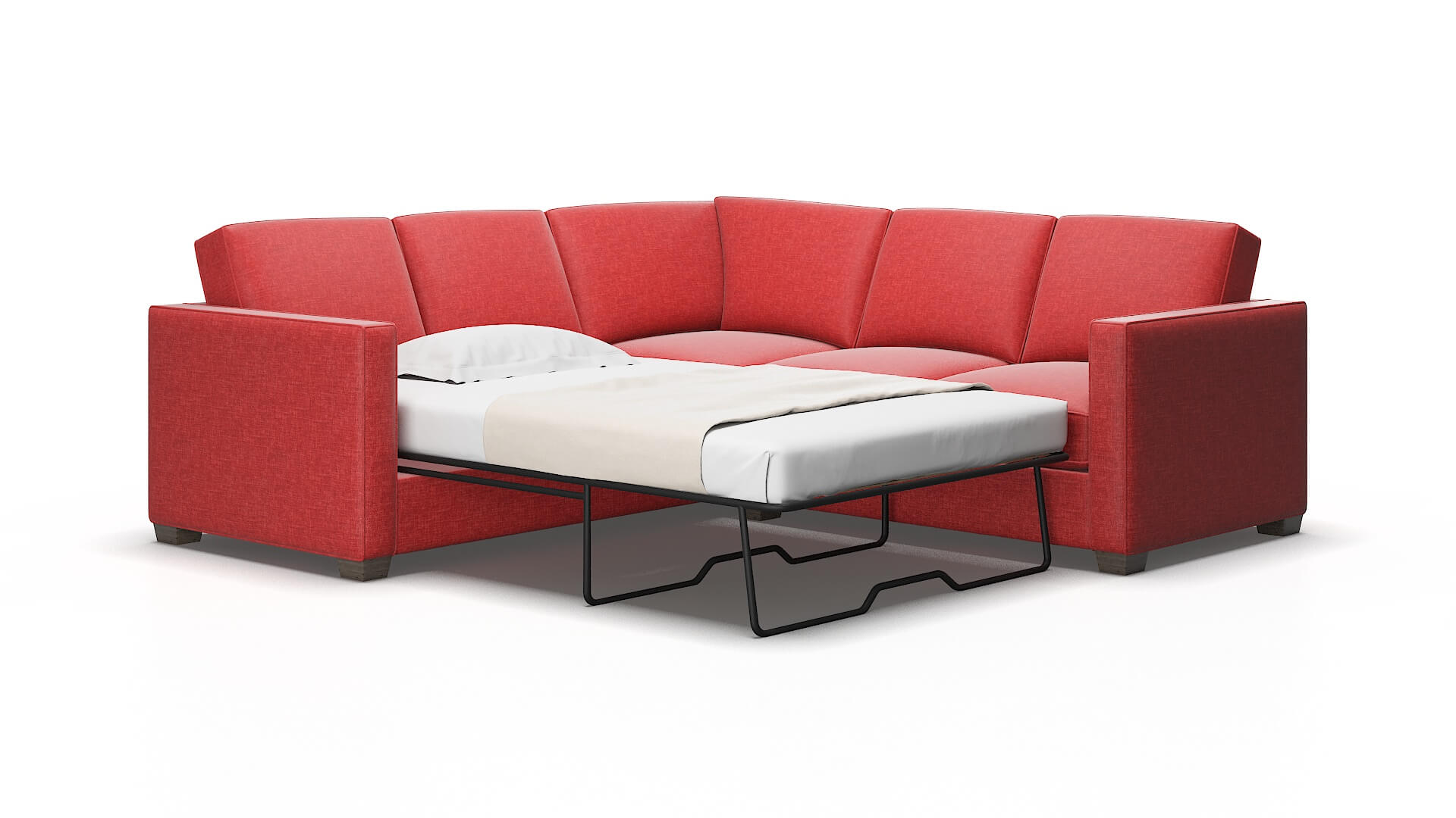 Calgary Portland Berry Sectional Sleeper espresso legs 2