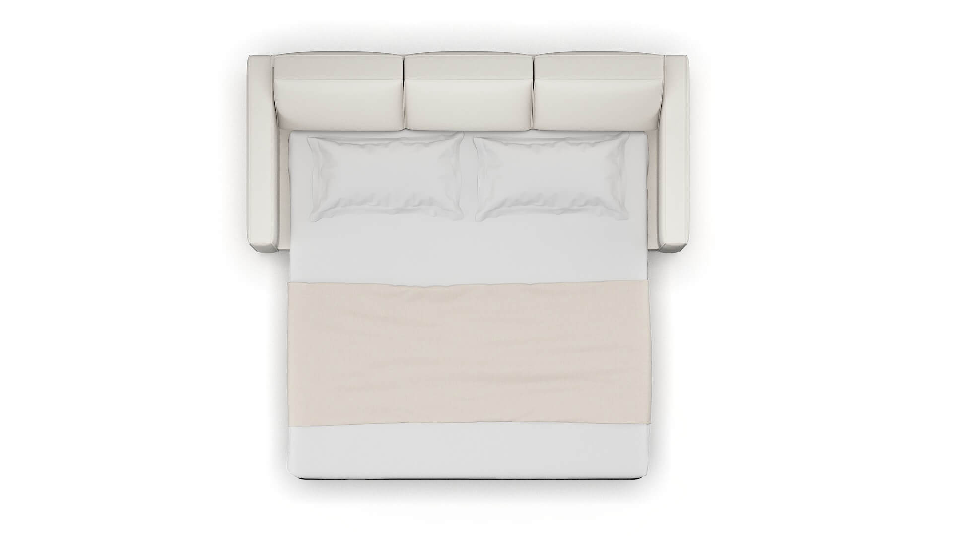 Calgary Redondo Pearl Sofa Sleeper Espresso legs 3