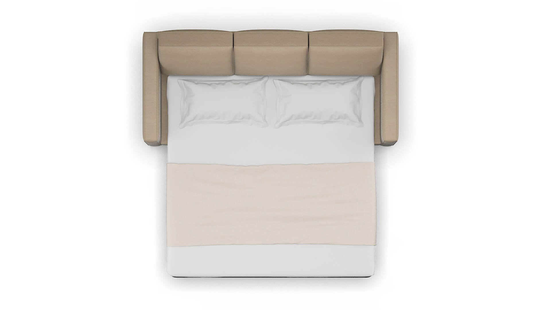 Calgary Rocket Cappuccino Sofa Sleeper Espresso legs 3