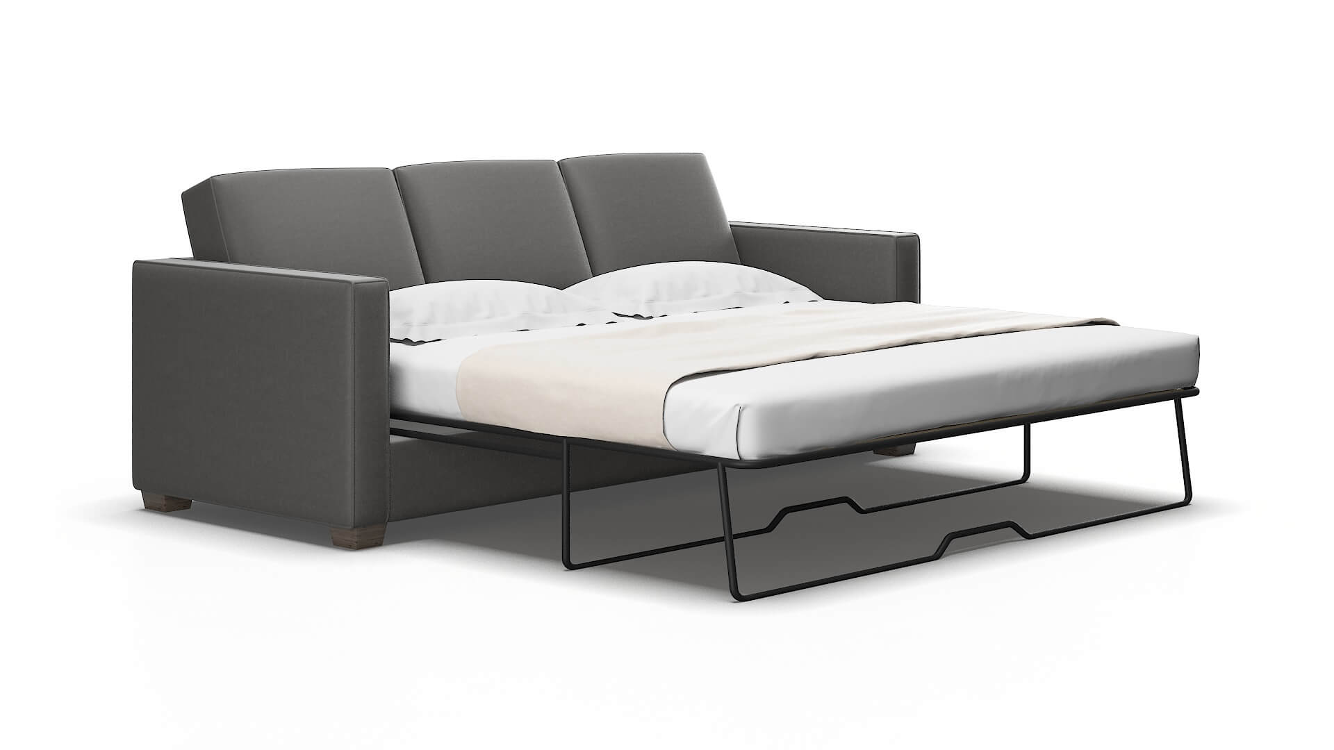 Calgary Rocket Charcoal Sofa Sleeper espresso legs 2