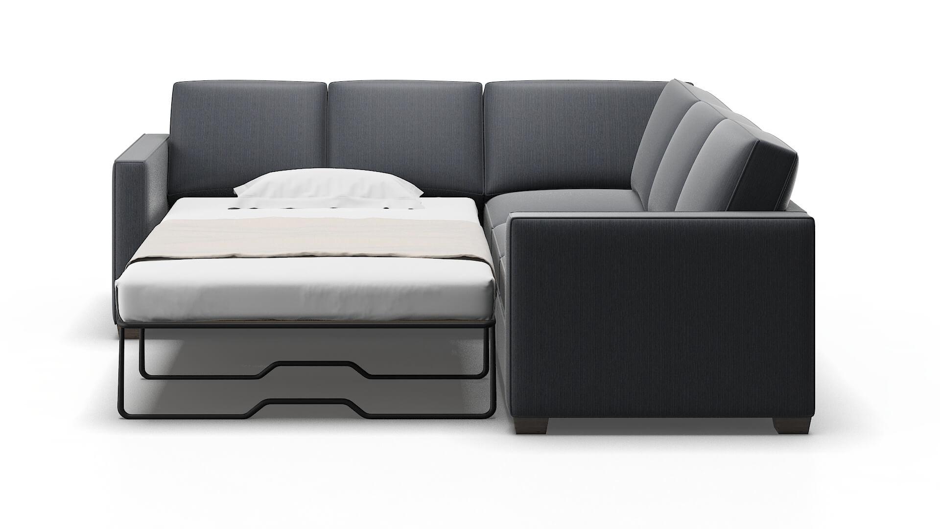 Calgary Rocket Eclipse Sectional Sleeper Espresso legs 1