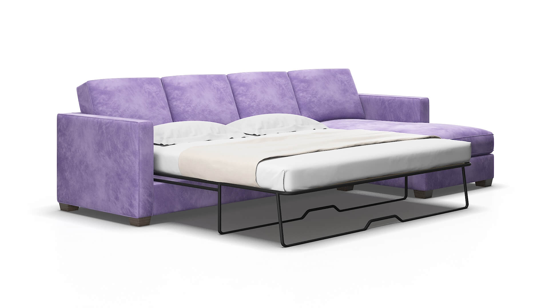 Calgary Royale lavender Panel sleeper Espresso Legs  2