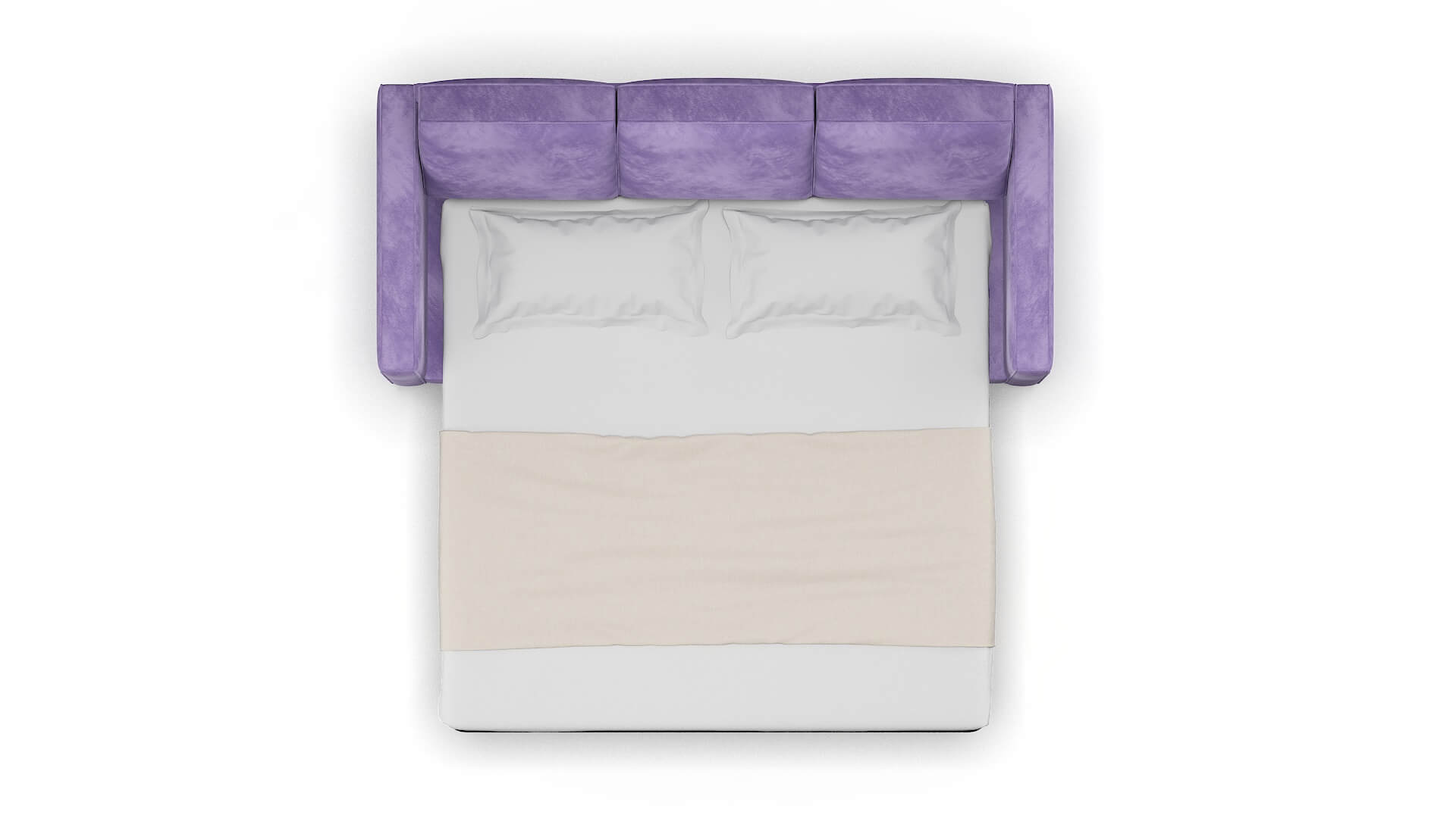 Calgary Royale Lavender Sofa Sleeper Espresso legs 3