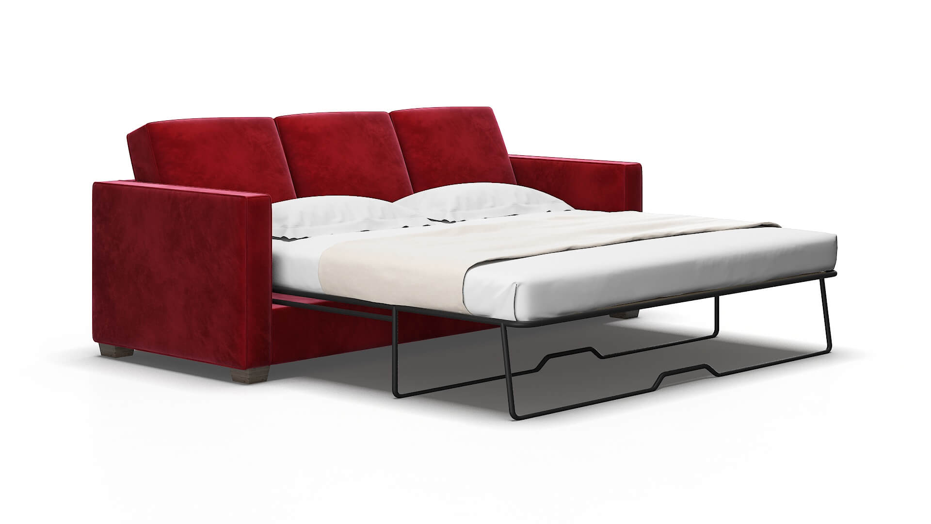 Calgary Royale ruby Sofa sleeper Espresso Legs  2