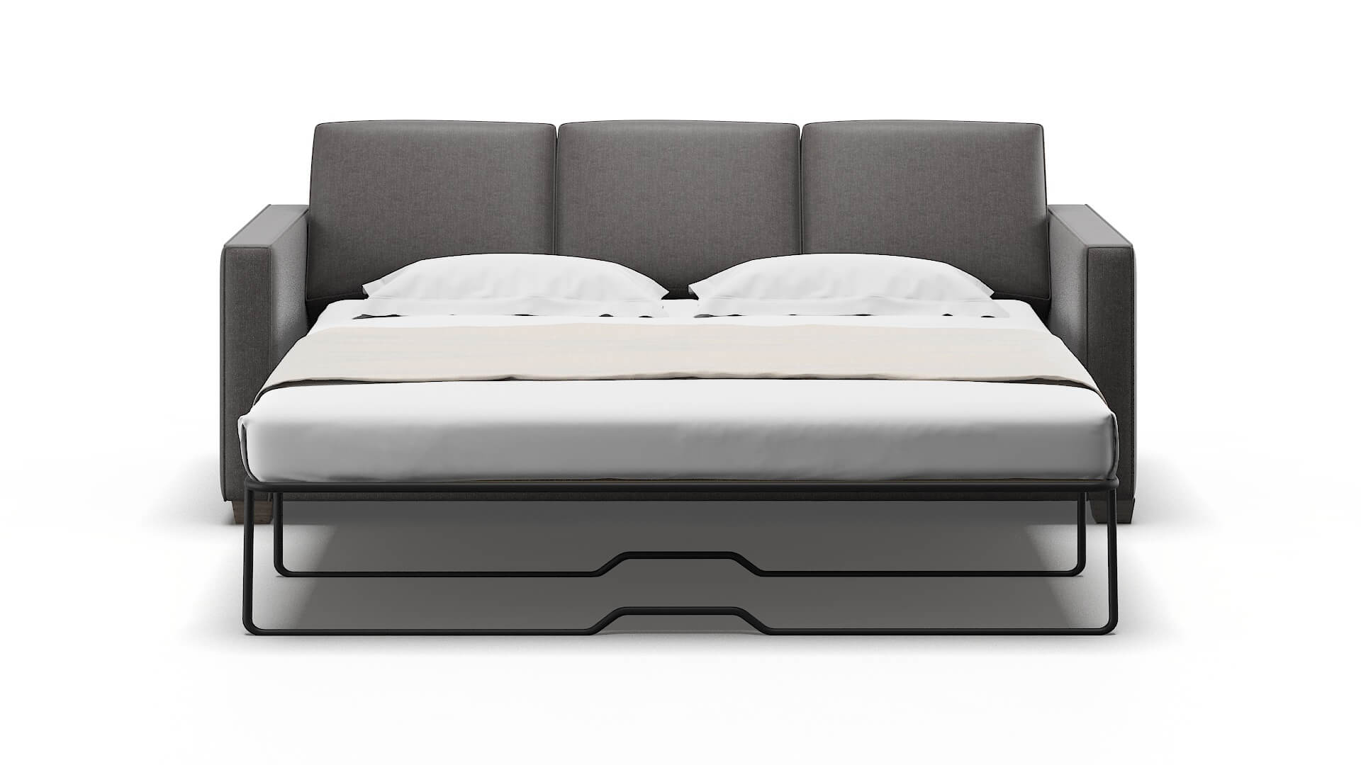 Calgary Sasha Grey Sofa Sleeper Espresso legs 1