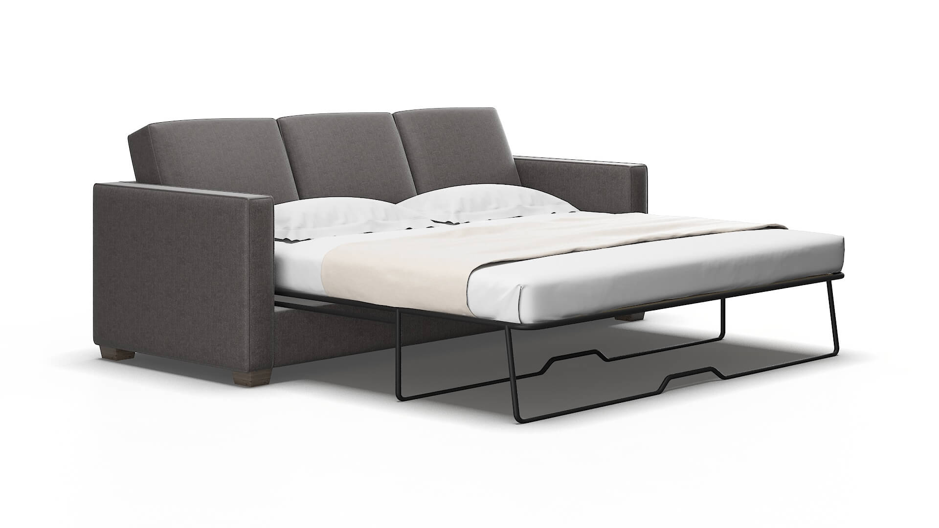 Calgary Sasha grey Sofa sleeper Espresso Legs  2