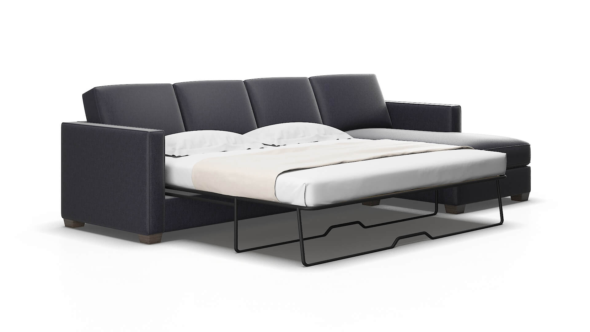Calgary Sasha navy Panel sleeper Espresso Legs  2