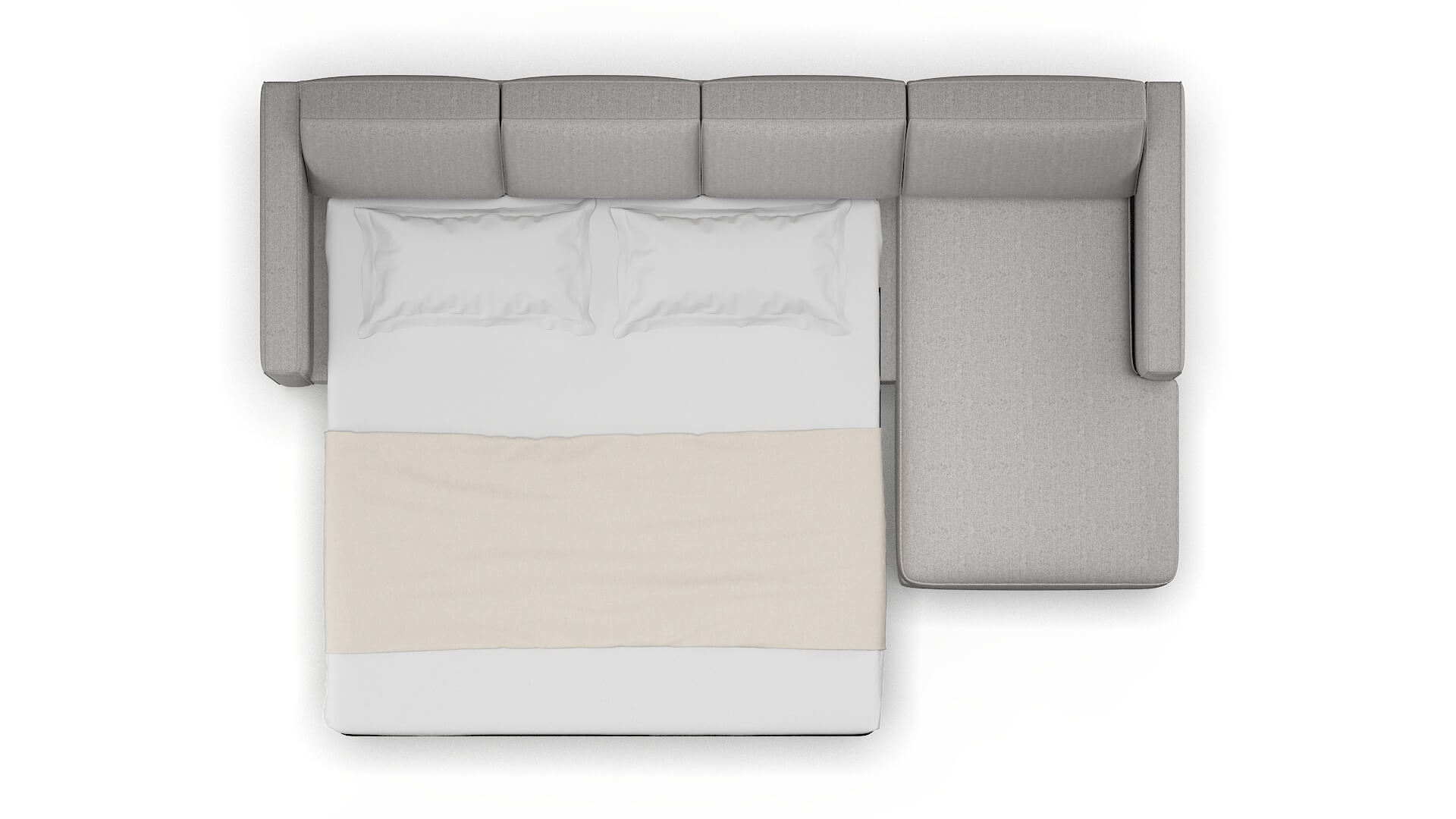 Calgary Sasha Silver Panel Sleeper Espresso legs 3