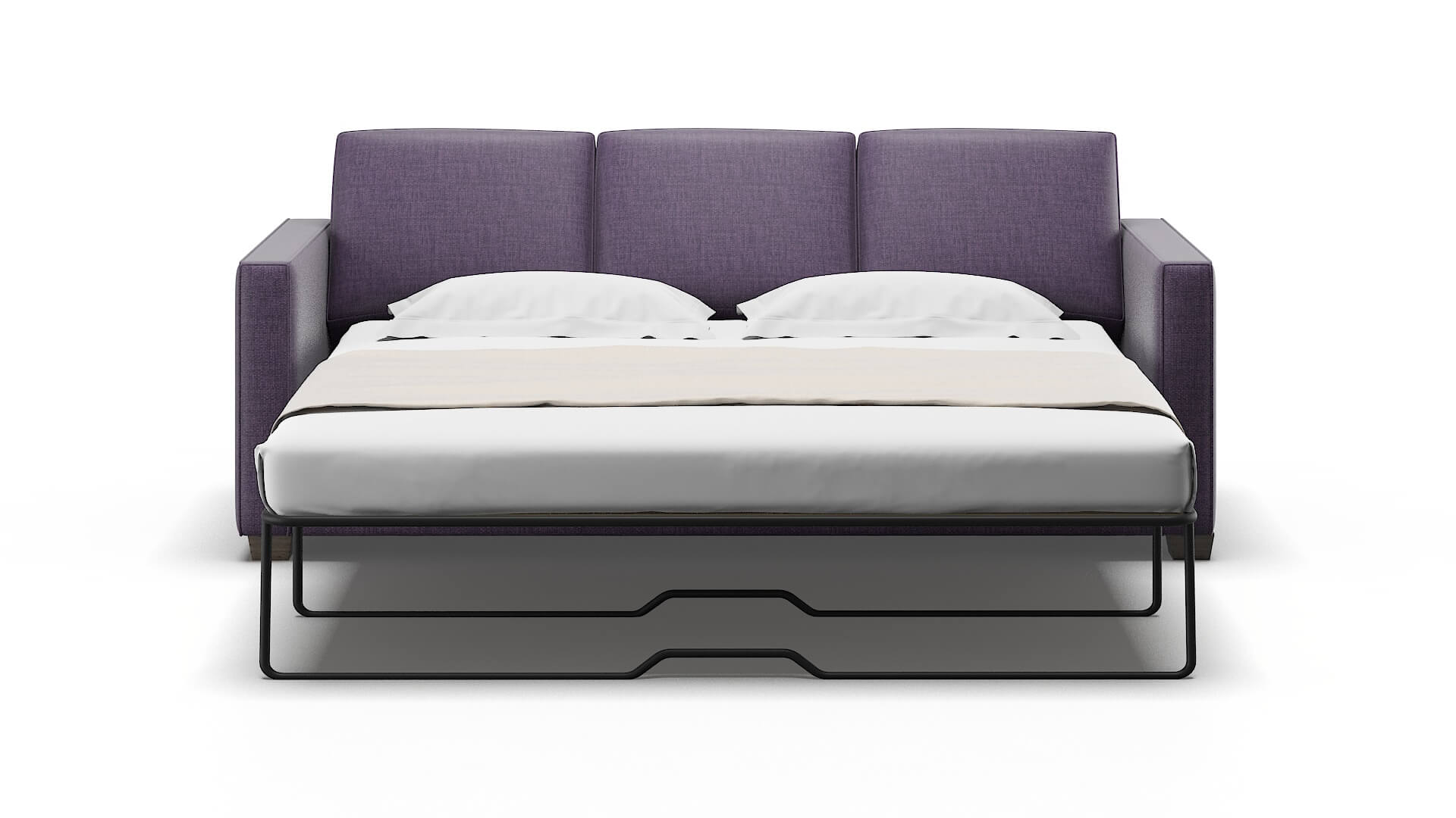 Calgary Tess Blackberry Sofa Sleeper Espresso legs 1