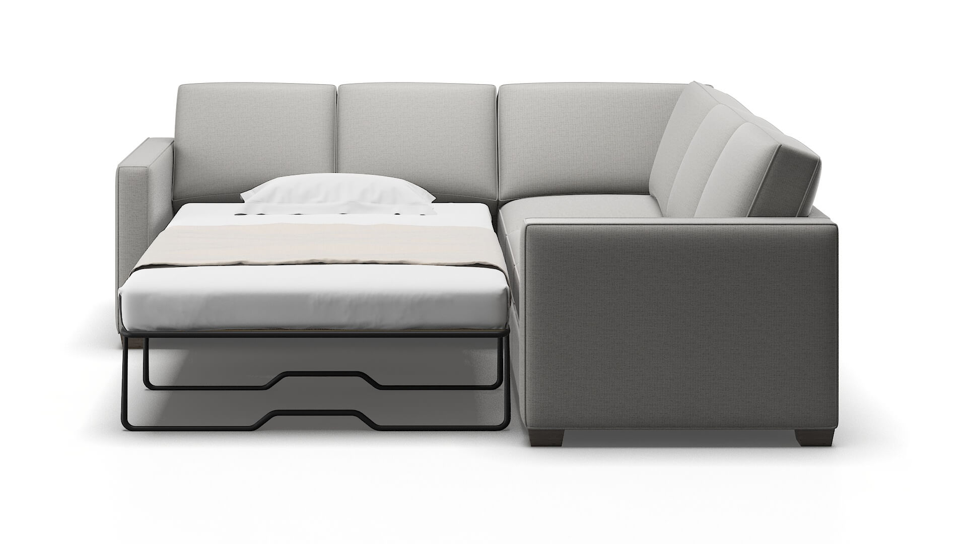 Calgary Urban_d Pepper Sectional Sleeper Espresso legs 1