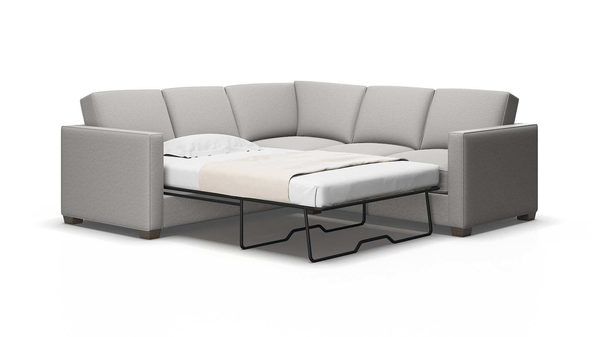 Calgary Urban_d Pepper Sectional Sleeper Espresso legs 2