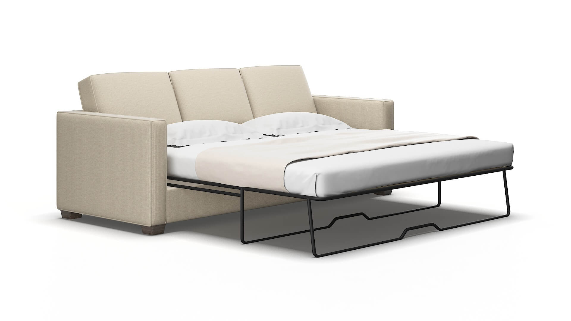 Calgary Urban_d silver Sofa sleeper Espresso Legs  2