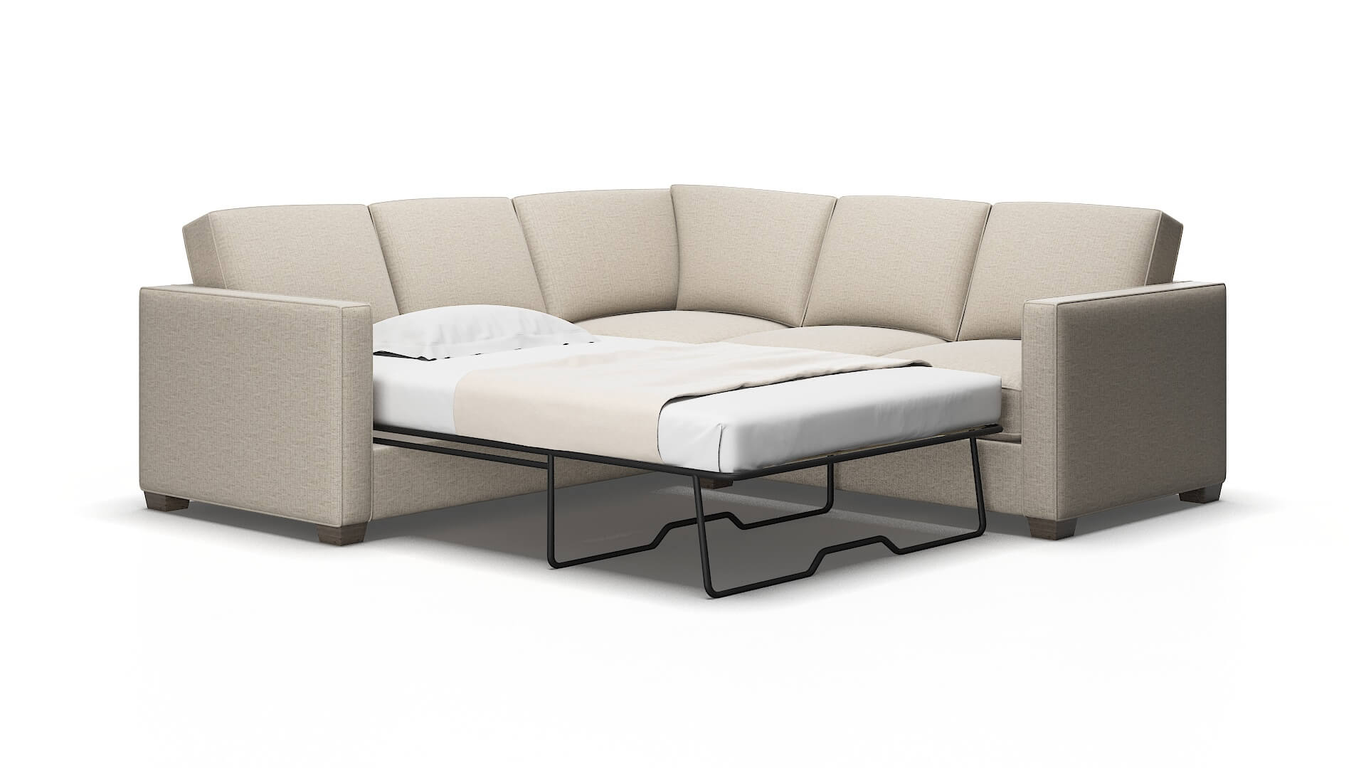 Calgary Urban_d Steel Sectional Sleeper Espresso legs 2