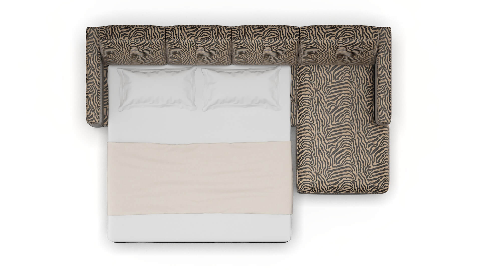 Calgary Zambia Coffee Panel Sleeper Espresso legs 3