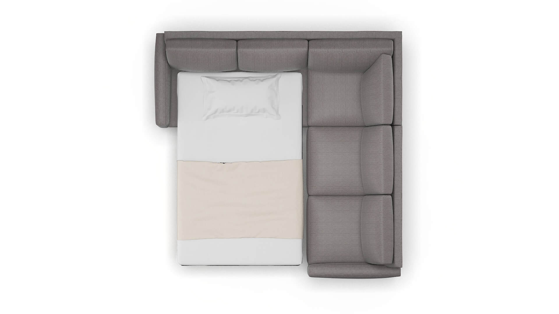 Cannes Atlas_plz Silver Sectional Sleeper Espresso legs 3