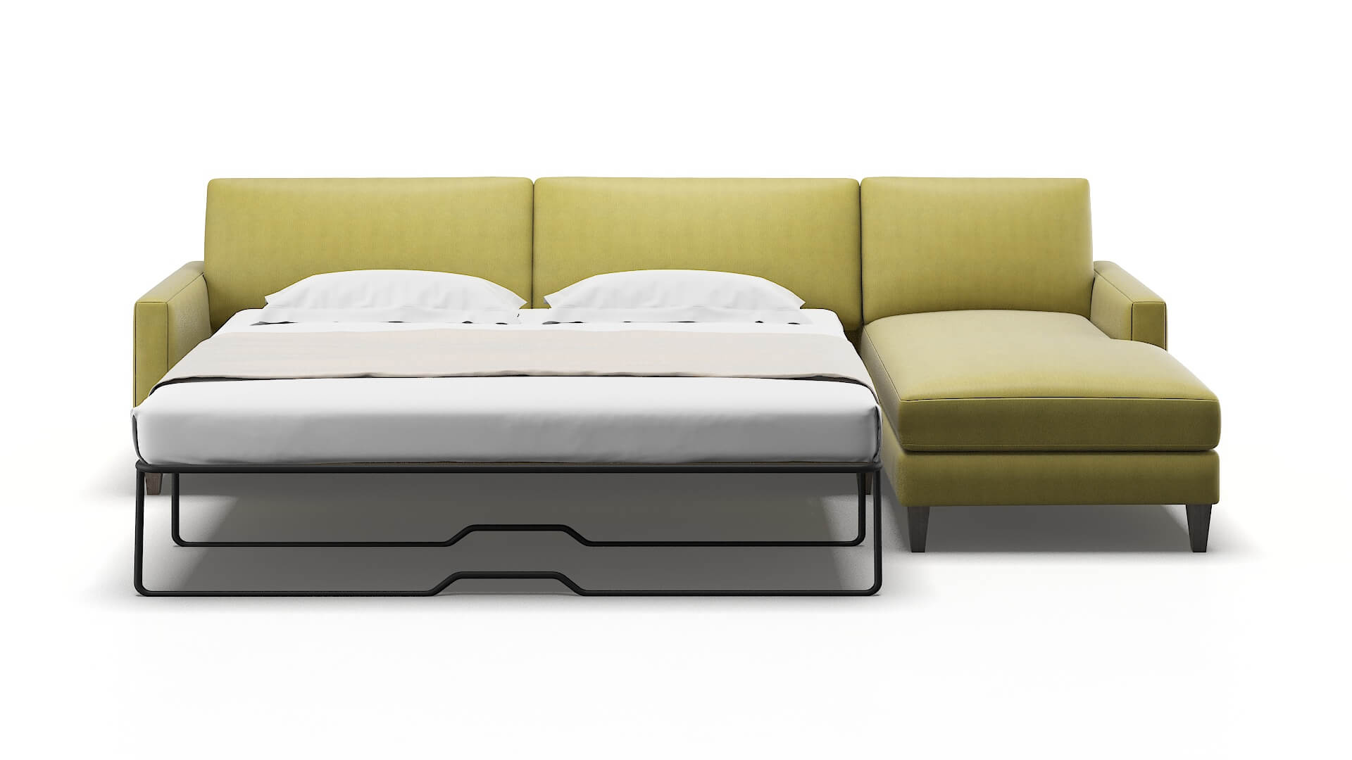 Cannes Bella Apple Panel Sleeper Espresso legs 1