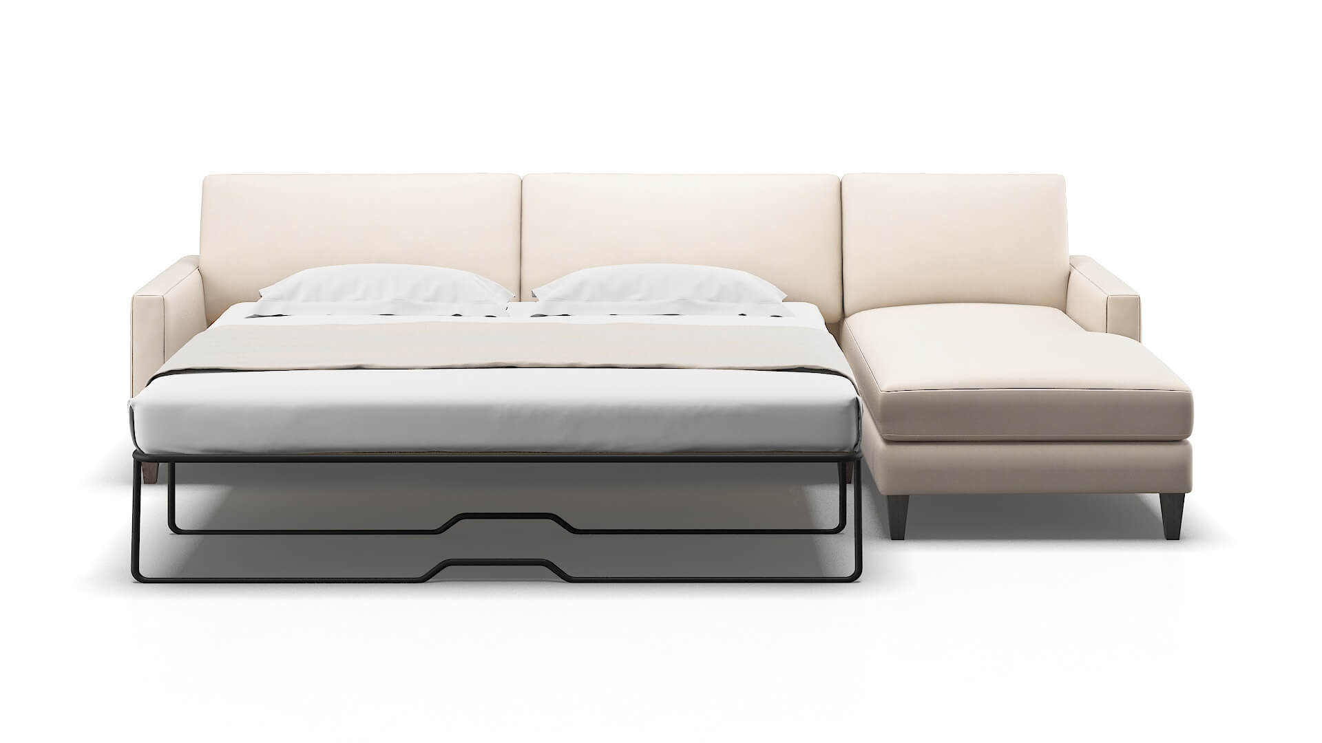 Cannes Bella Buckwheat Panel Sleeper Espresso legs 1