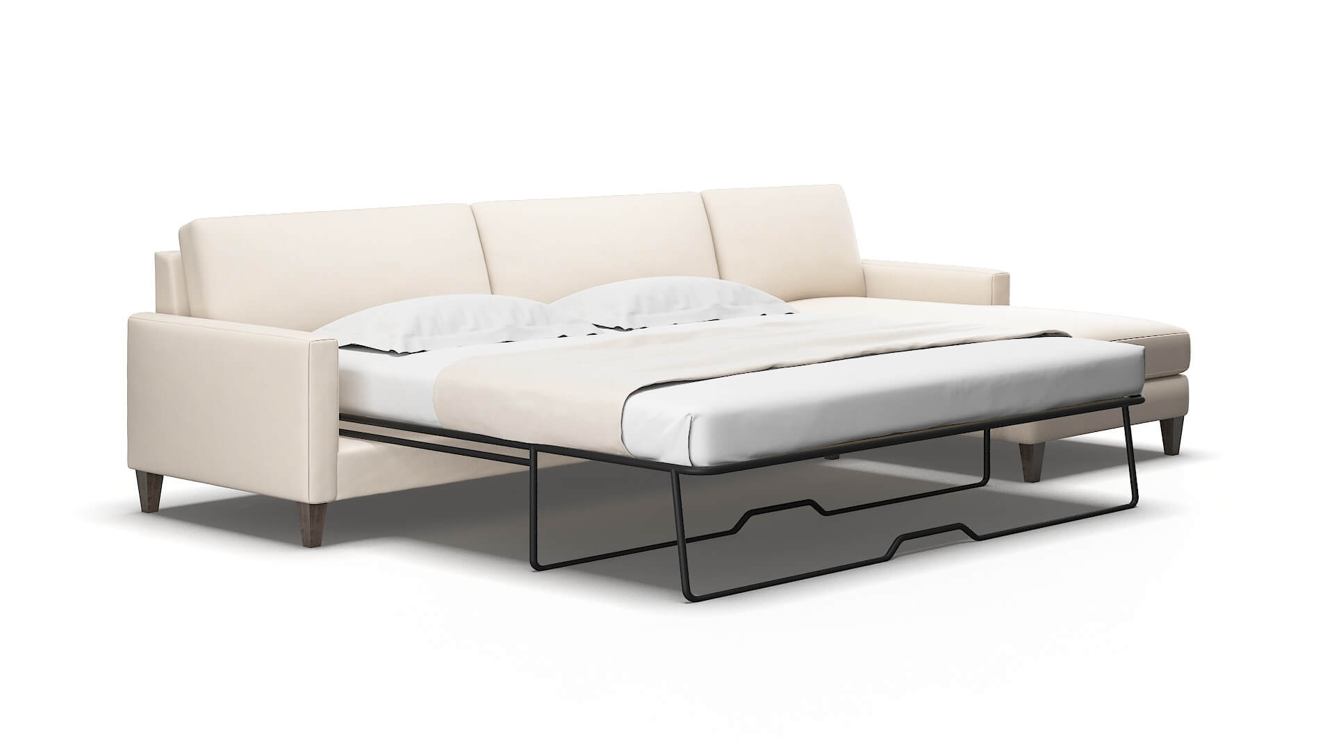 Cannes Bella Buckwheat Panel Sleeper Espresso legs 2