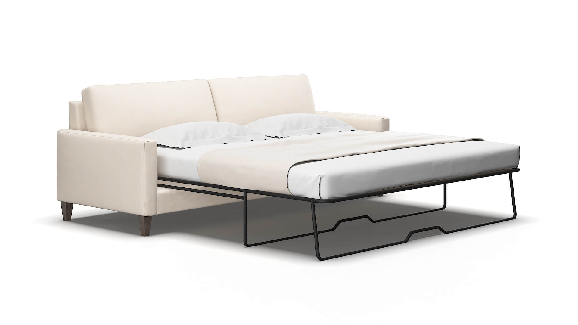 Cannes Bella buckwheat Sofa sleeper Espresso Legs  2