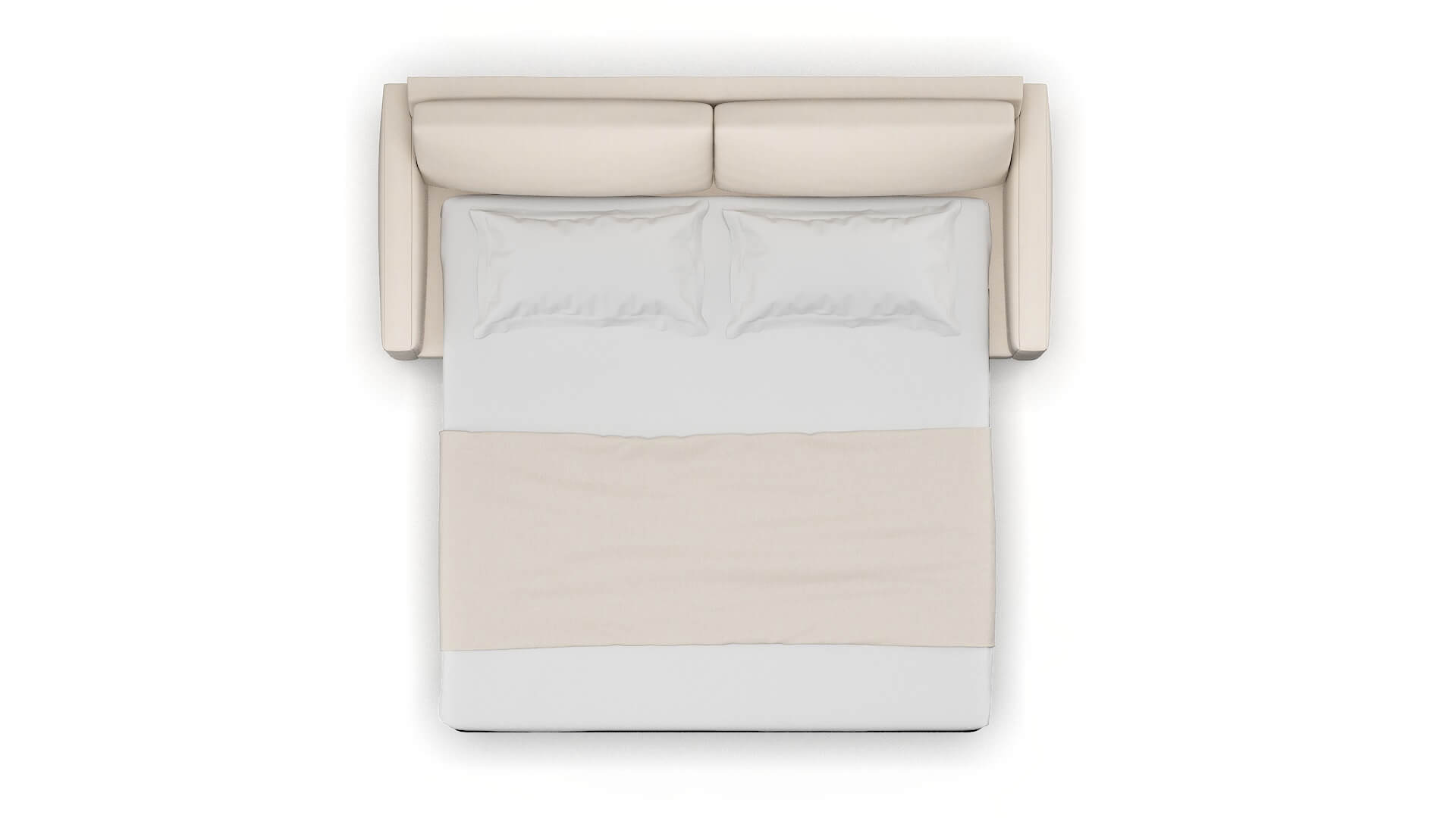 Cannes Bella Buckwheat Sofa Sleeper Espresso legs 3