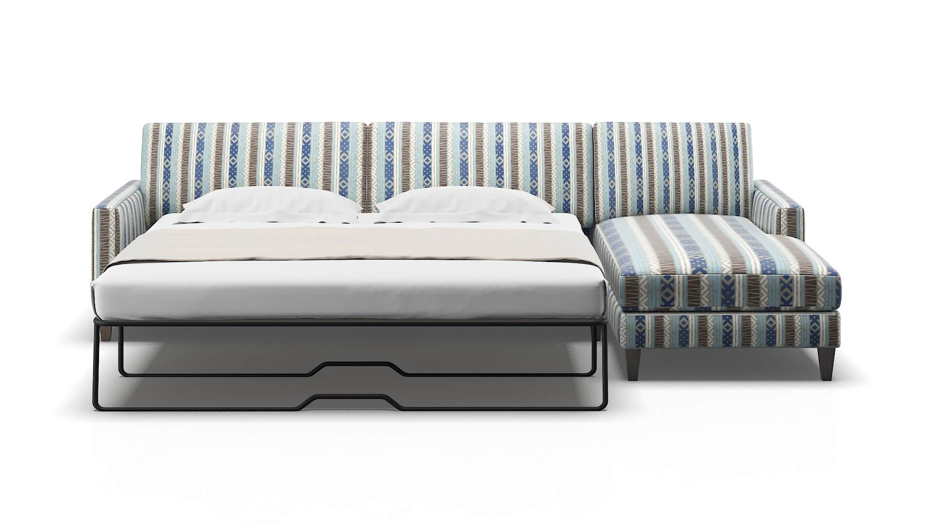 Cannes Bodhi Indigo Panel Sleeper Espresso legs 1