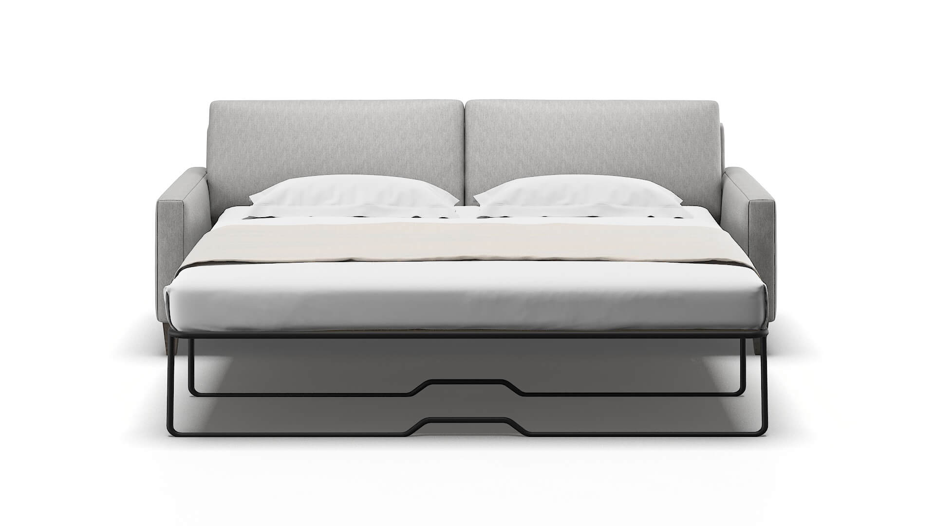 Cannes Bungalow Graphite Sofa Sleeper Espresso legs 1