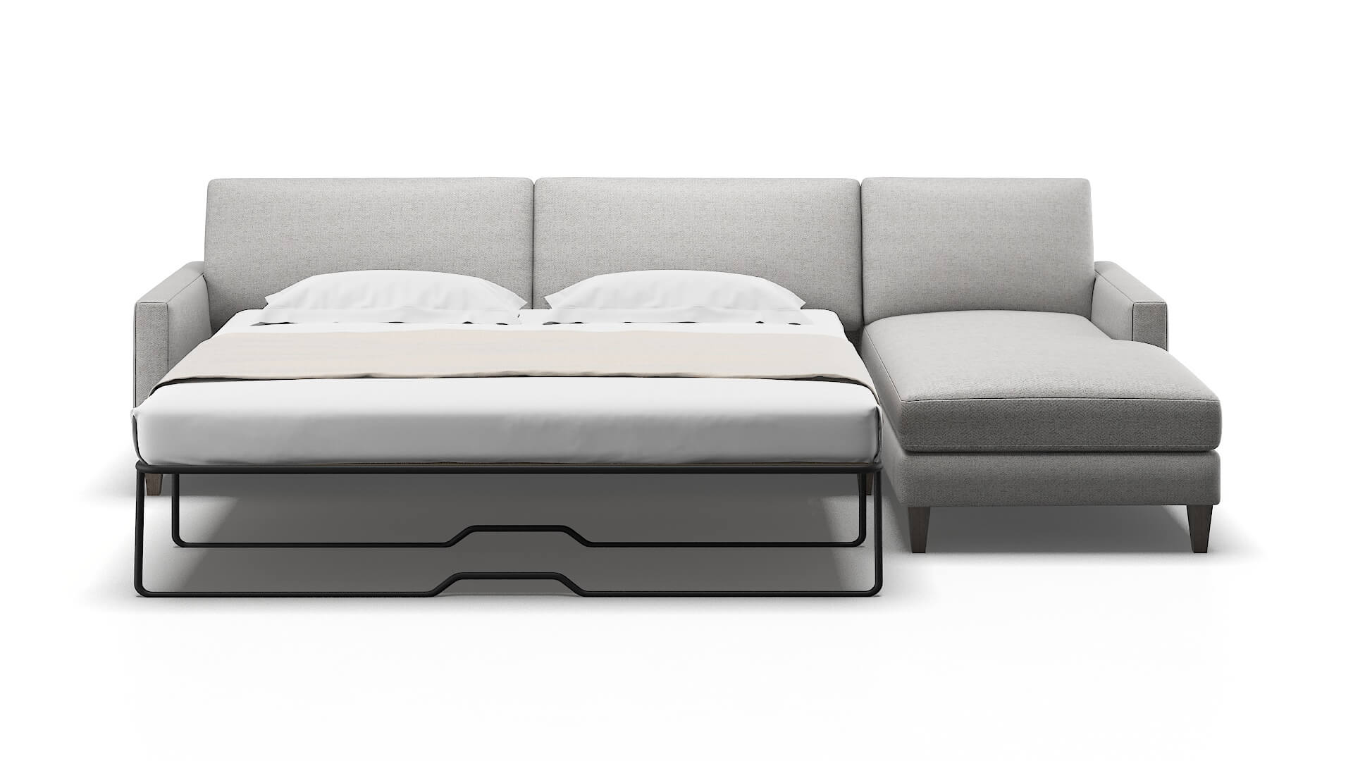 Cannes Catalina Silver Panel Sleeper Espresso legs 1