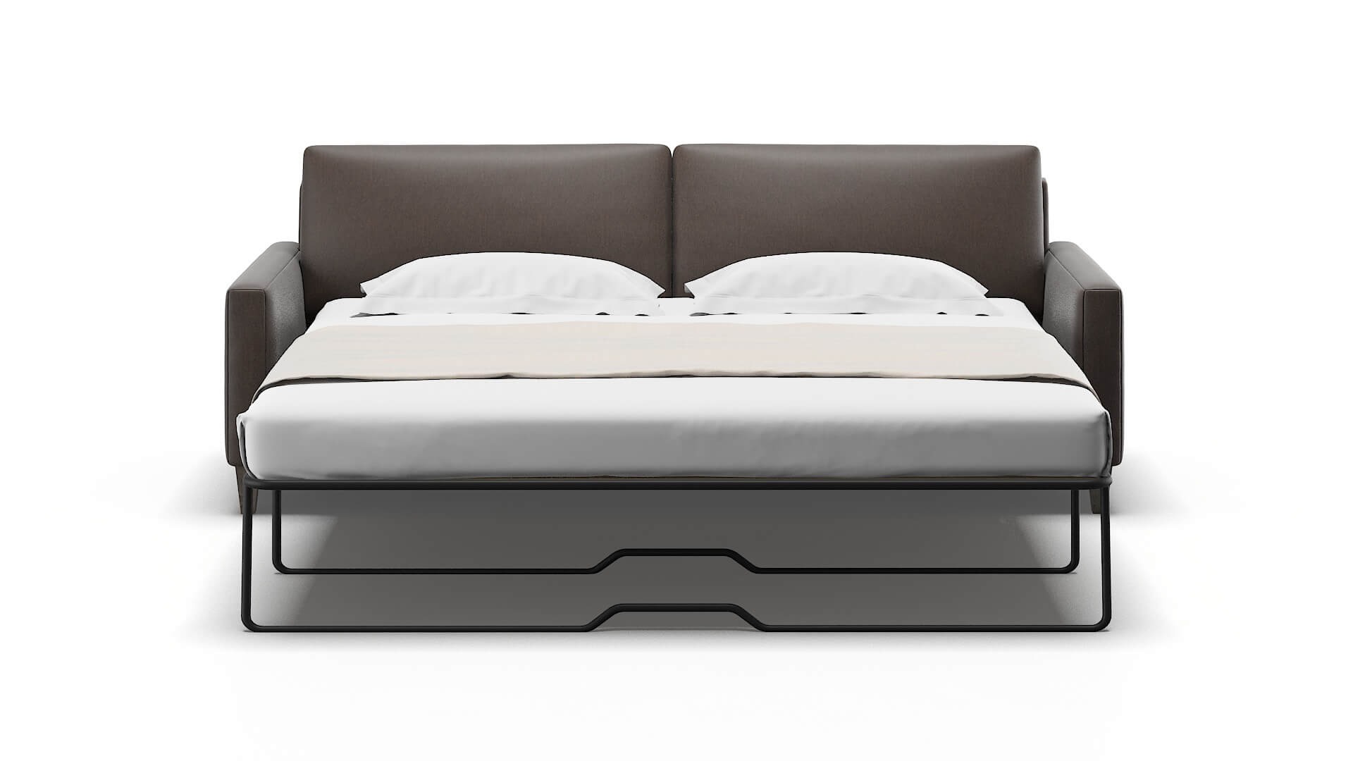 Cannes Cosmo Chocolate Sofa Sleeper Espresso legs 1