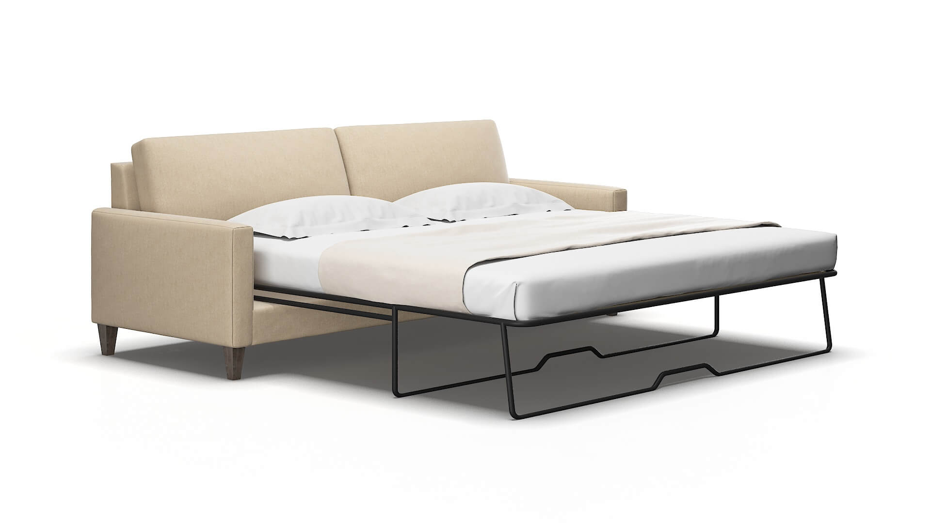 Cannes Cosmo fawn Sofa sleeper Espresso Legs  2