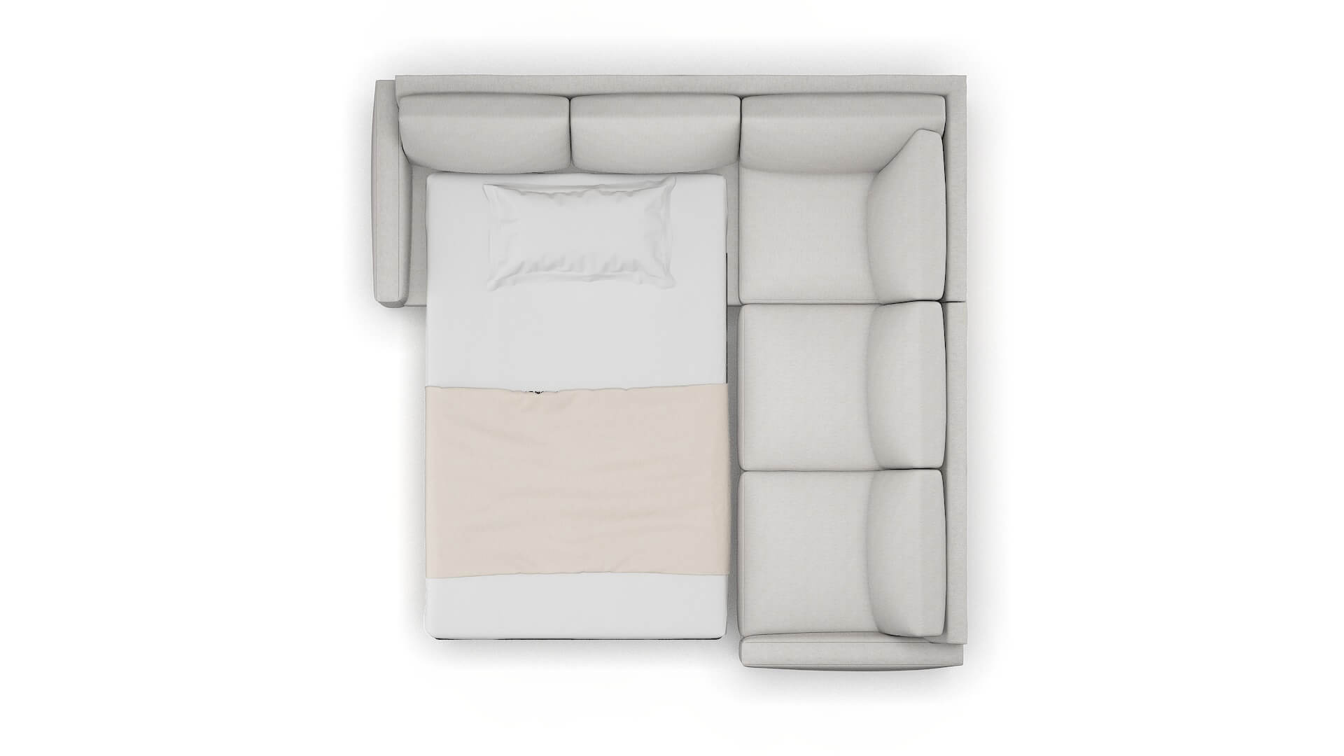 Cannes Curious Spa Sectional Sleeper Espresso legs 3