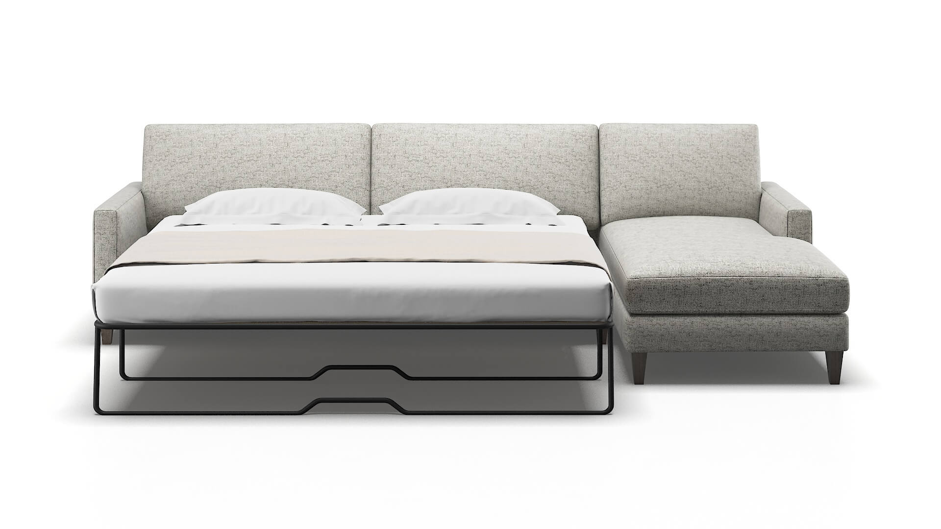 Cannes Derby Ash Panel Sleeper Espresso legs 1