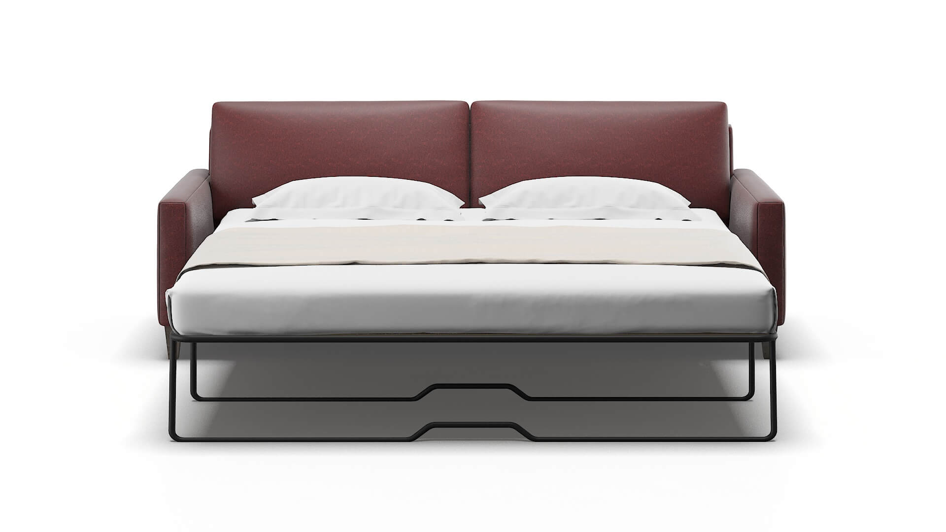 Cannes Derby Berry Sofa Sleeper Espresso legs 1