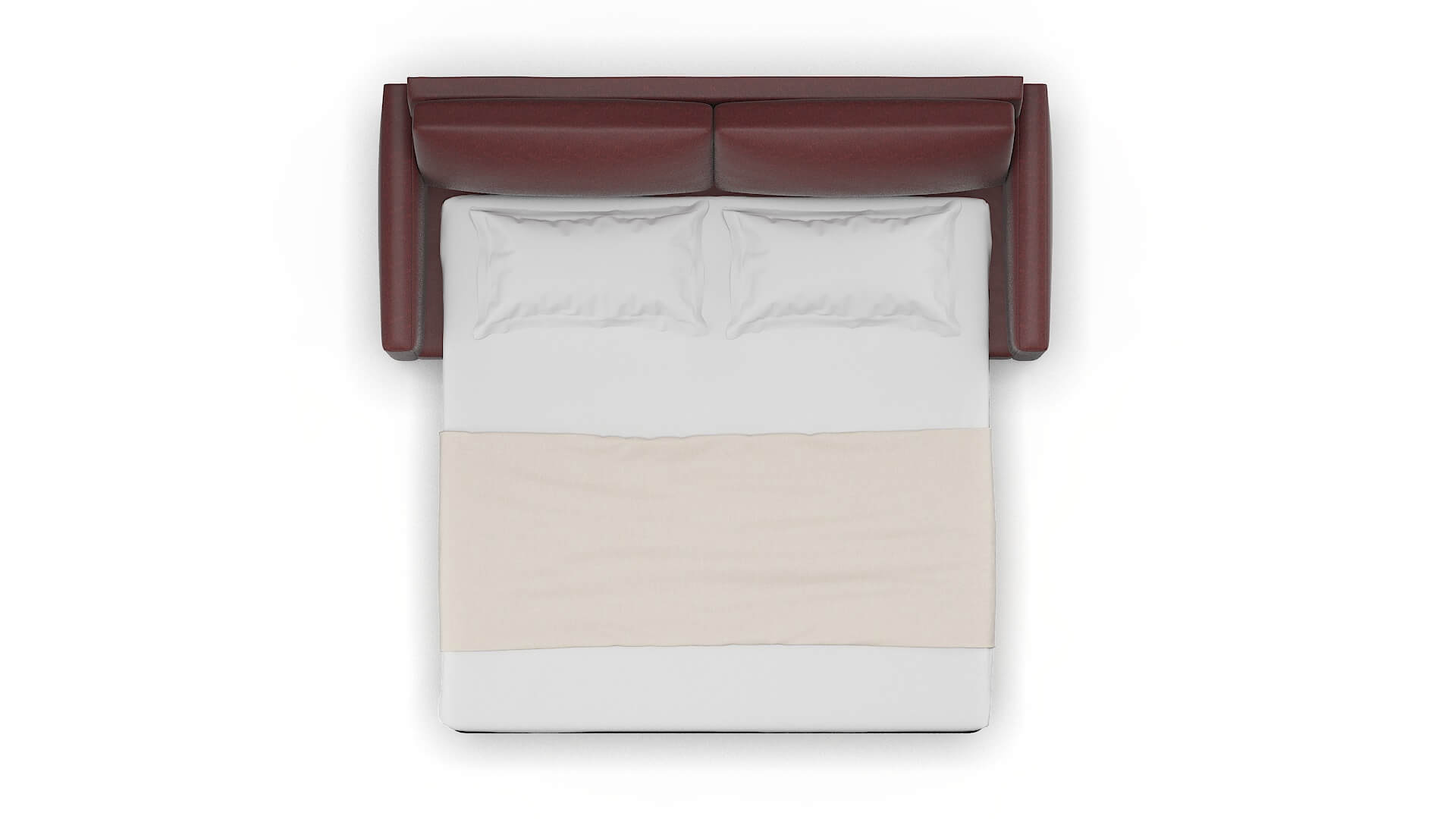 Cannes Derby Berry Sofa Sleeper Espresso legs 3