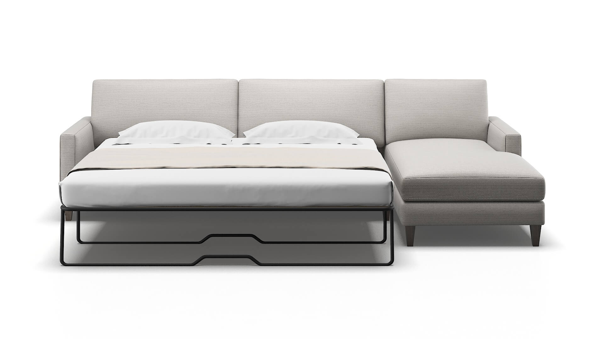 Cannes Derby Grey Panel Sleeper Espresso legs 1