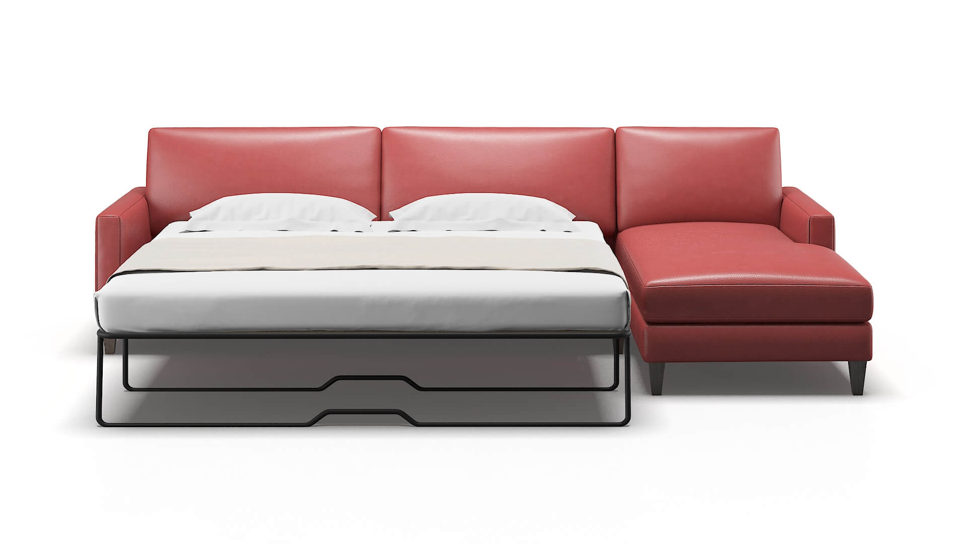 Cannes Dillion Cordovan Panel Sleeper Espresso legs 1