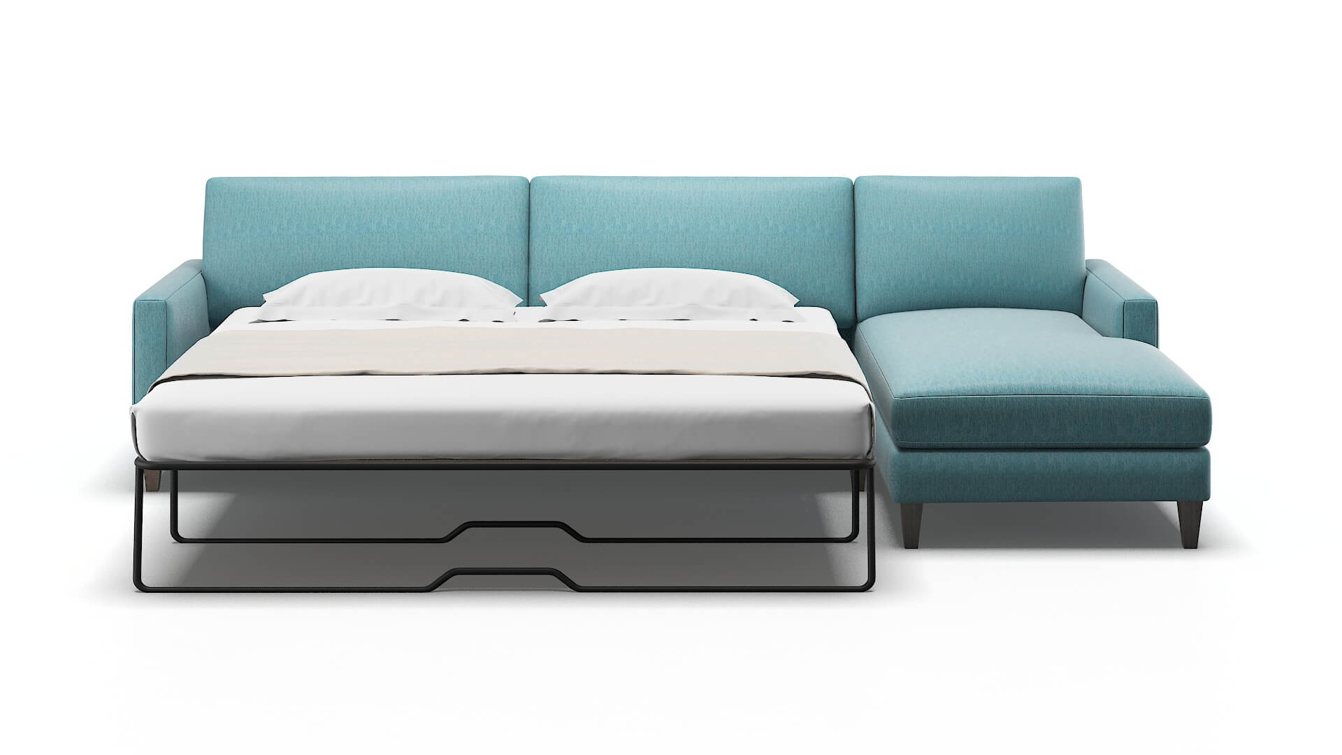 Cannes Dream_d Peacock Panel Sleeper Espresso legs 1