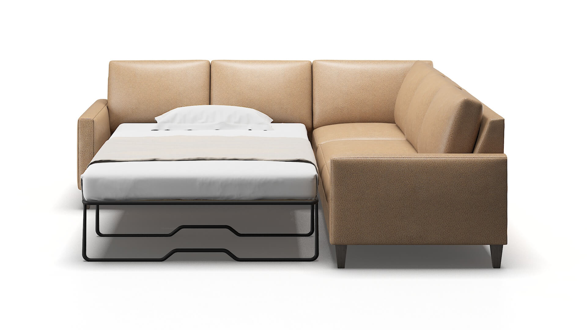 Cannes Ford Dune Sectional Sleeper Espresso legs 1